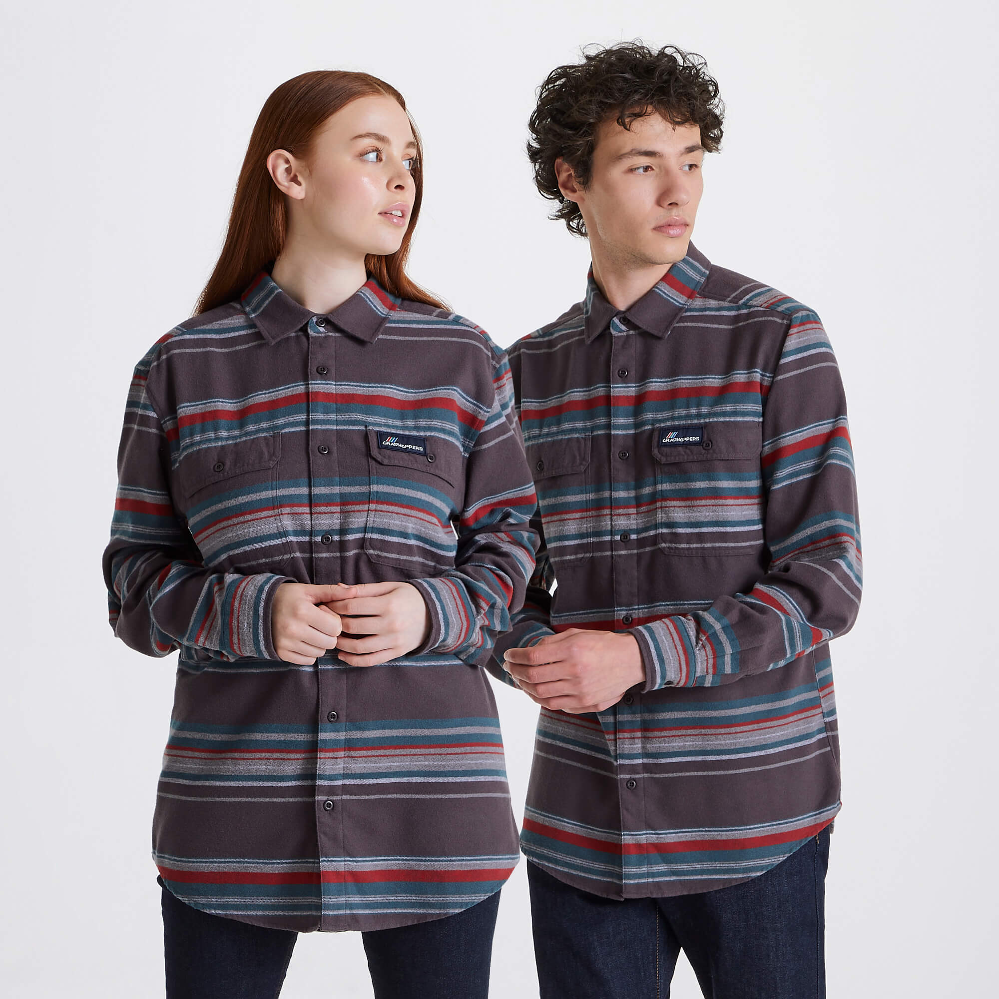 Unisex Ziggy Long Sleeved Shirt - Coast Grey Stripe