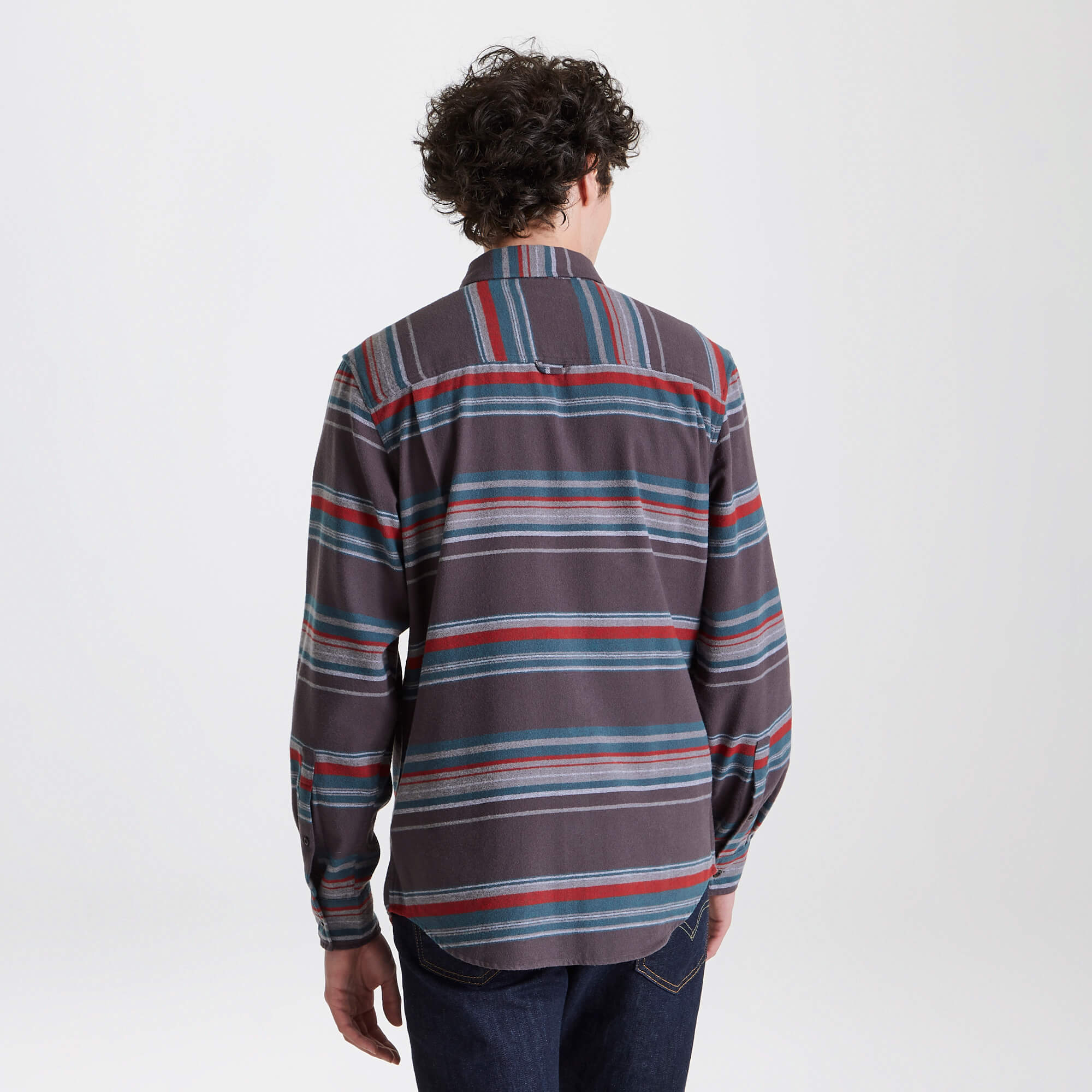 Unisex Ziggy Long Sleeved Shirt - Coast Grey Stripe