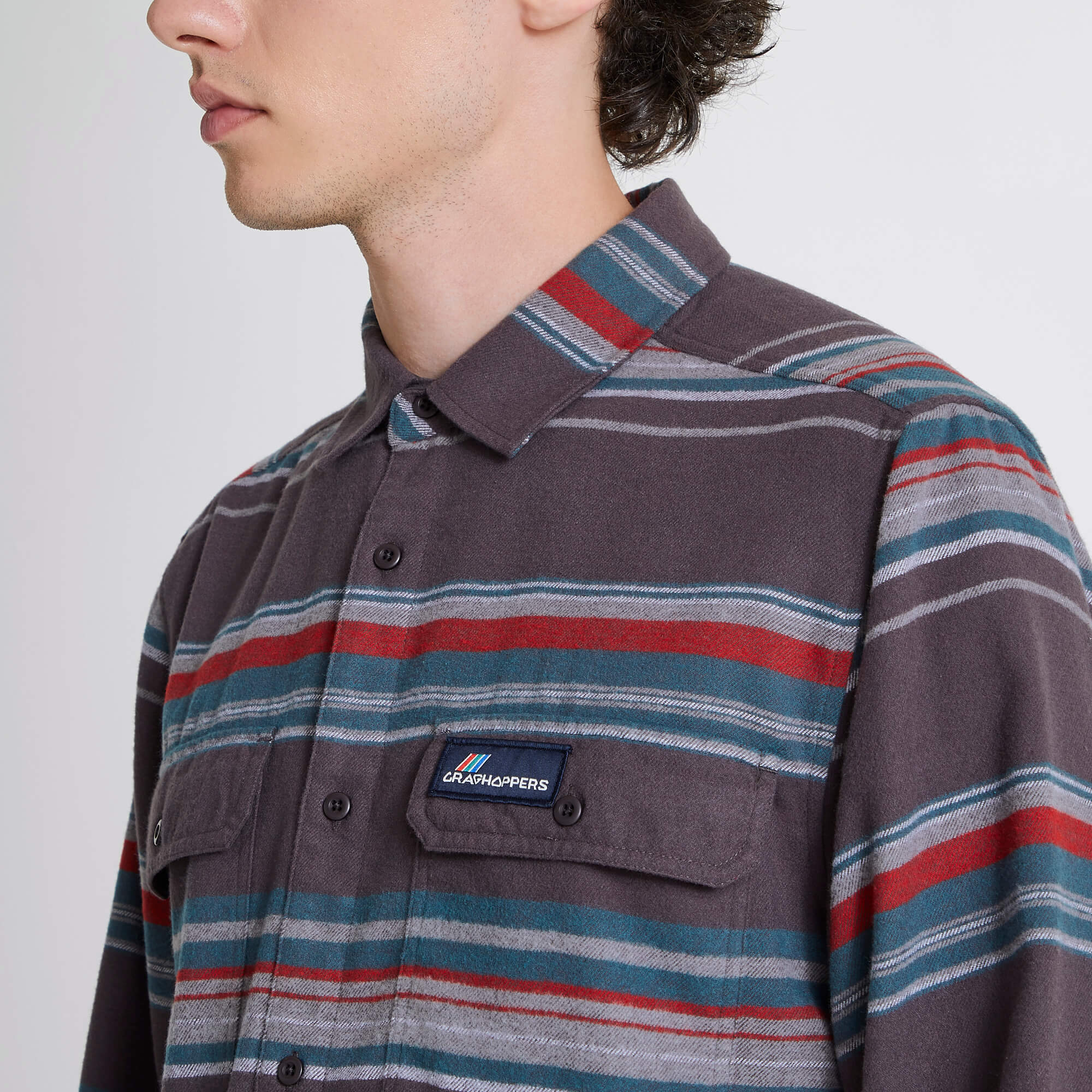 Unisex Ziggy Long Sleeved Shirt - Coast Grey Stripe