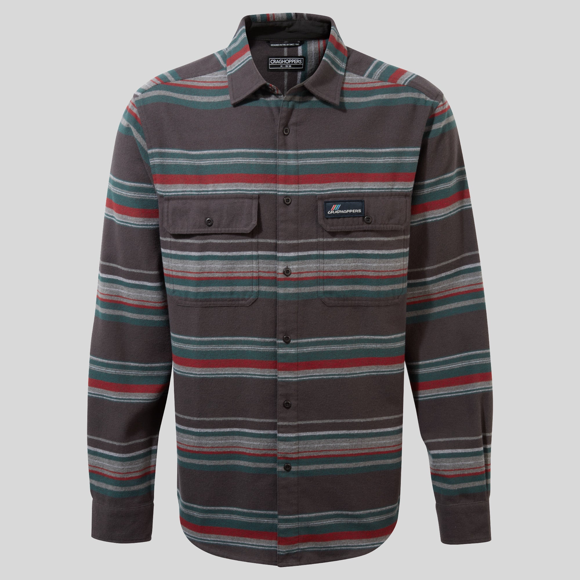 Ziggy Long Sleeved Shirt | Coast Grey Stripe