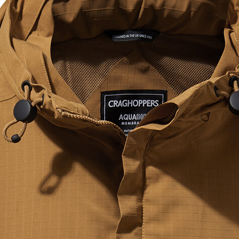 Unisex Anderson Waterproof Cagoule - Dark Raffia/Avalanche Blue