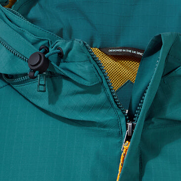 Unisex Anderson Waterproof Cagoule - Sacramento Green/Sunrise Yellow