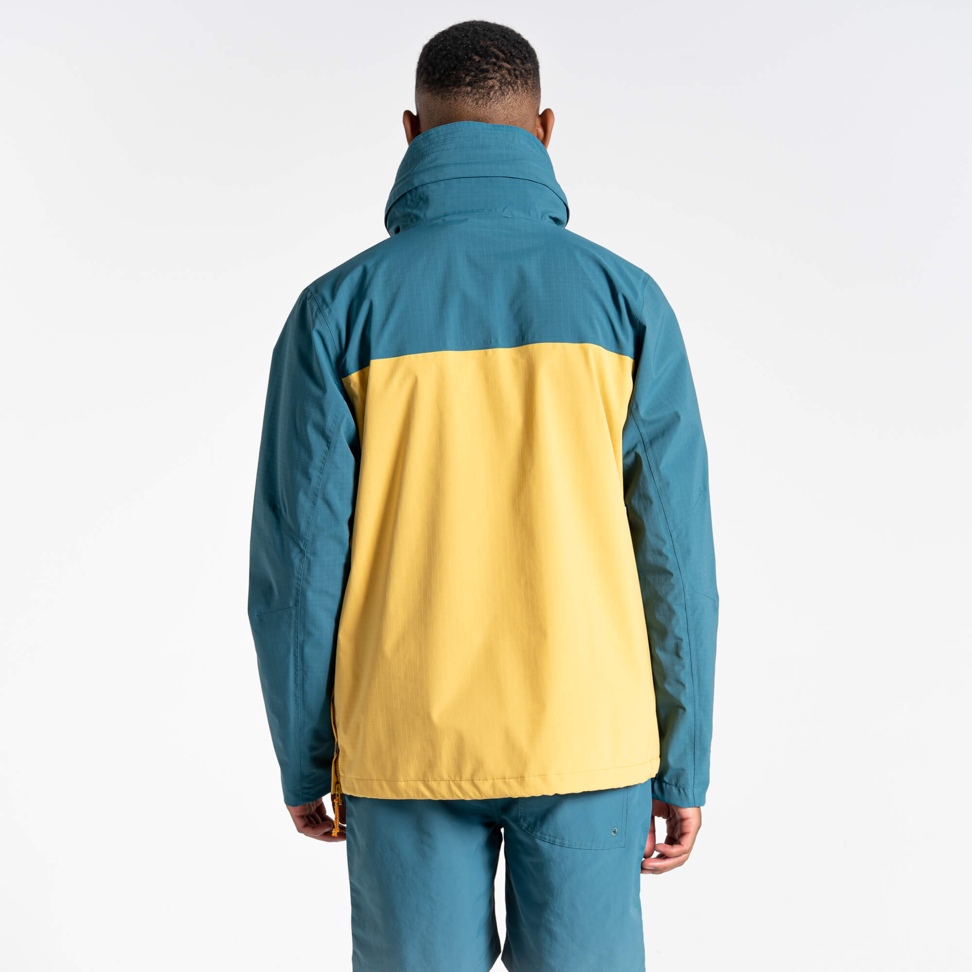 Unisex Anderson Waterproof Cagoule - Sacramento Green/Sunrise Yellow