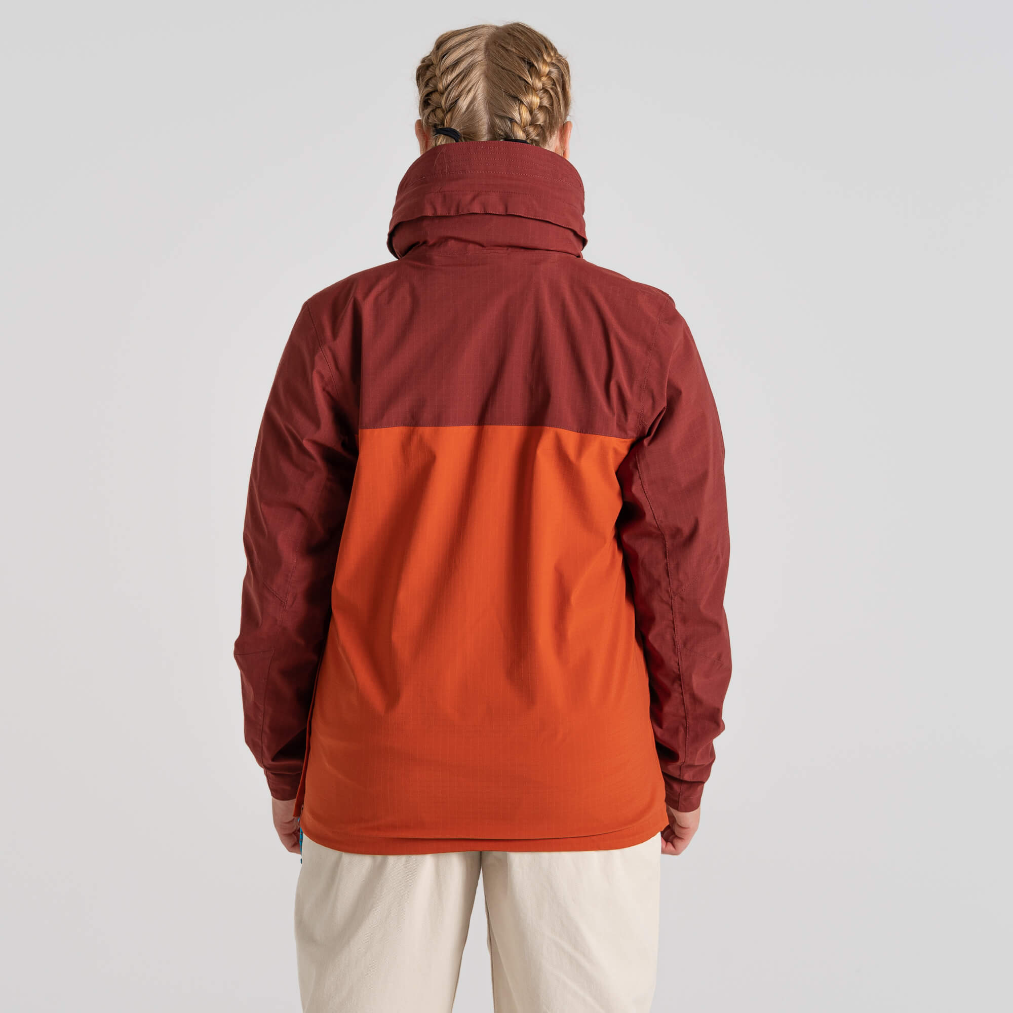 Unisex Anderson Waterproof Cagoule - Mahogany/Potters Clay