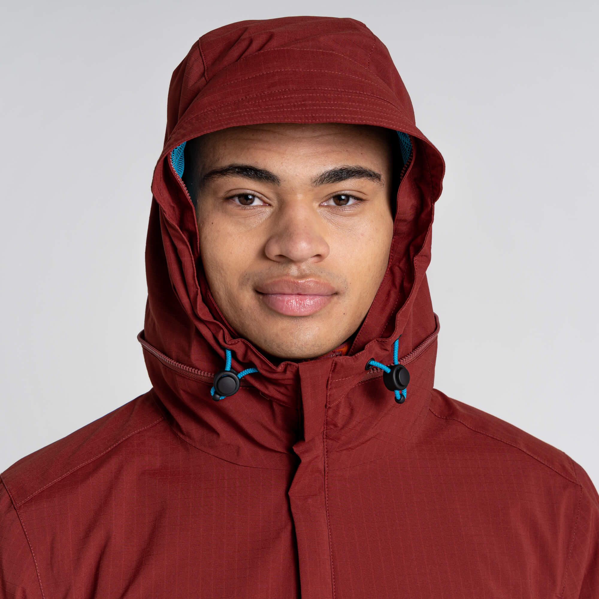 Unisex Anderson Waterproof Cagoule - Mahogany/Potters Clay