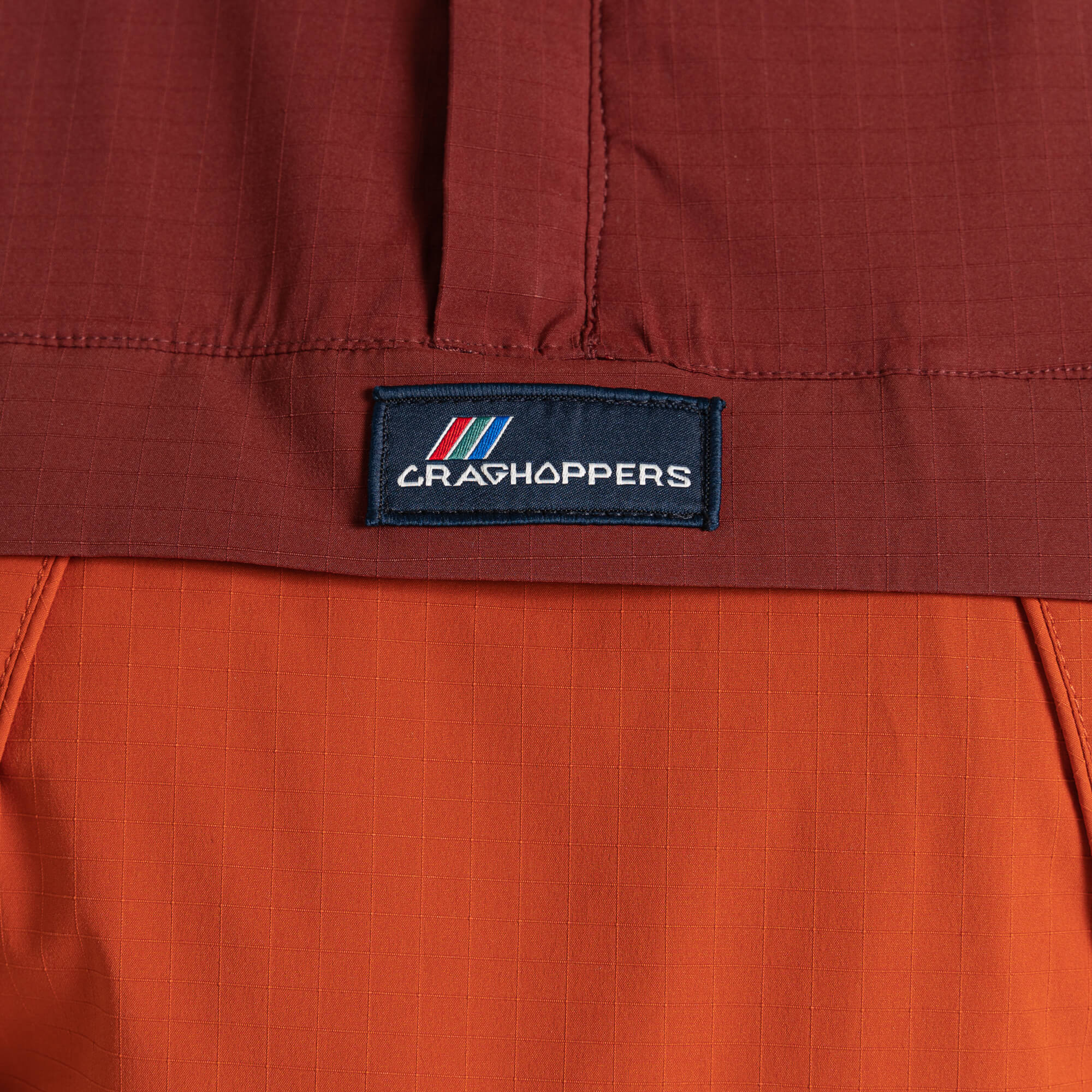 Unisex Anderson Waterproof Cagoule - Mahogany/Potters Clay