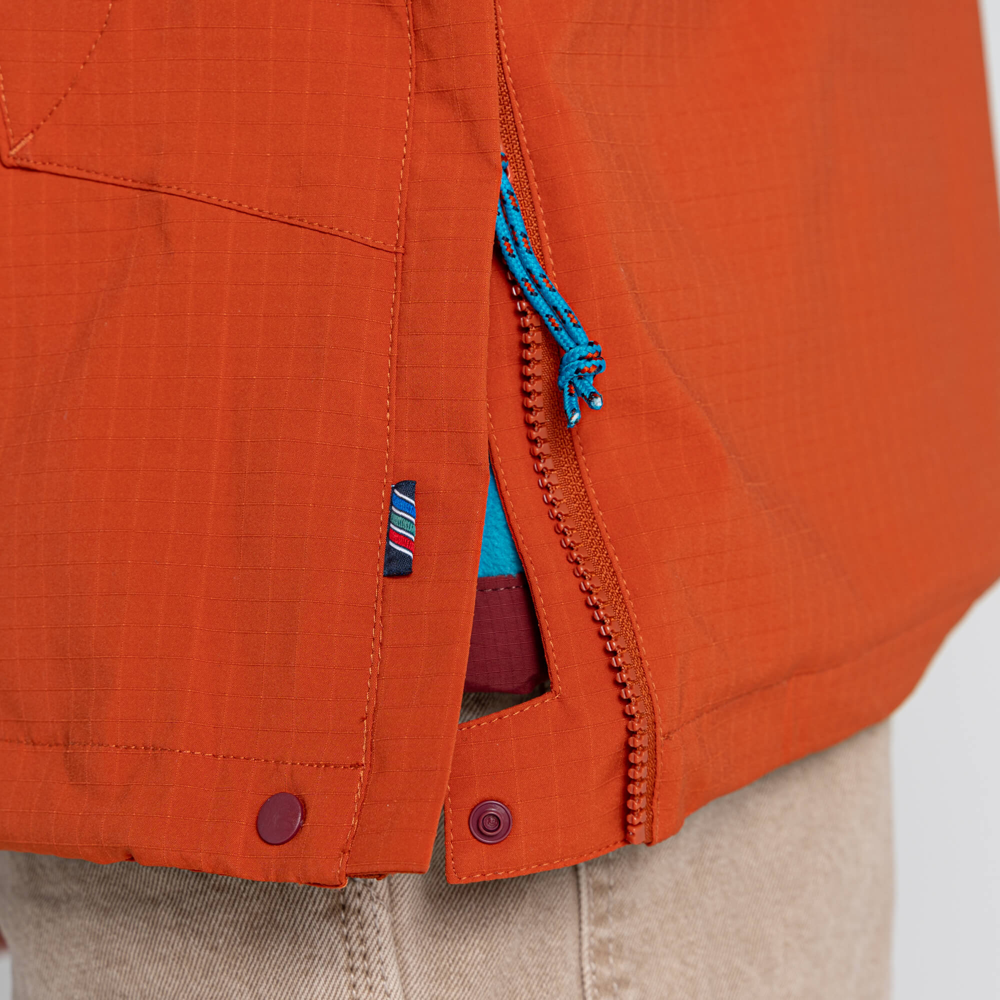 Unisex Anderson Waterproof Cagoule - Mahogany/Potters Clay