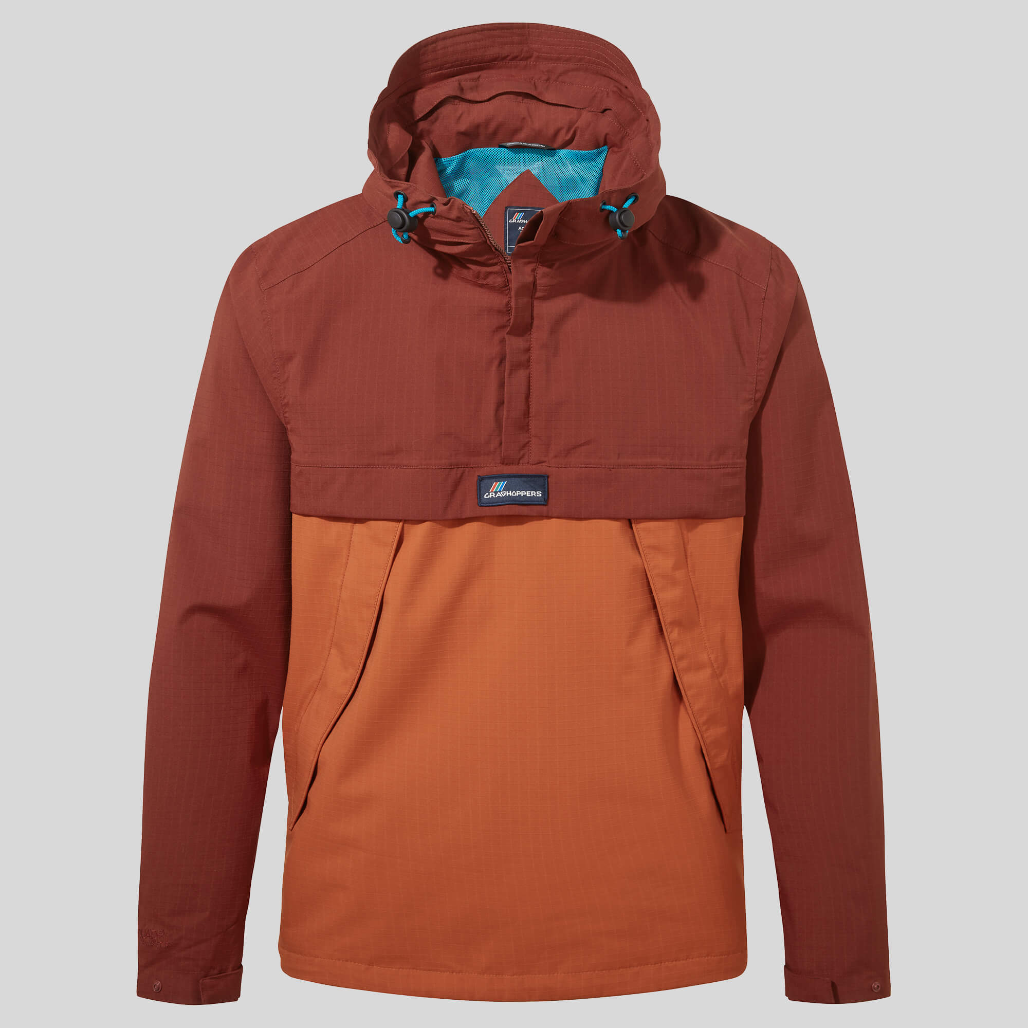 Unisex Anderson Waterproof Cagoule - Mahogany/Potters Clay