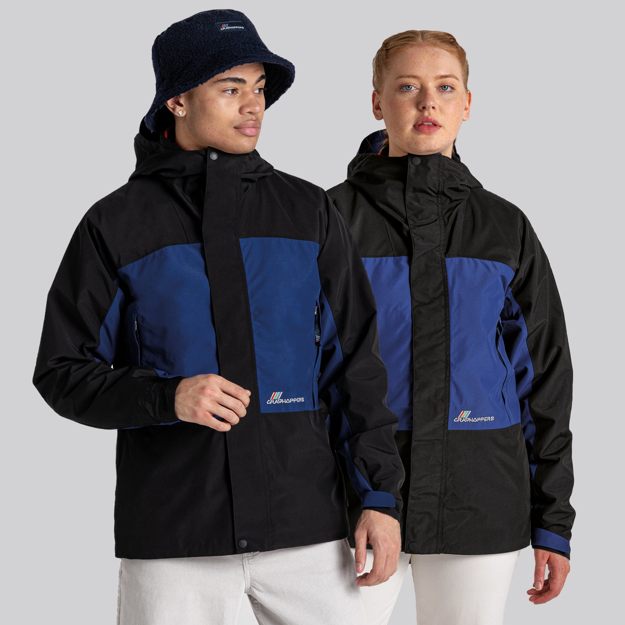 Unisex Dustin Waterproof Jacket - Purple Sky/Black