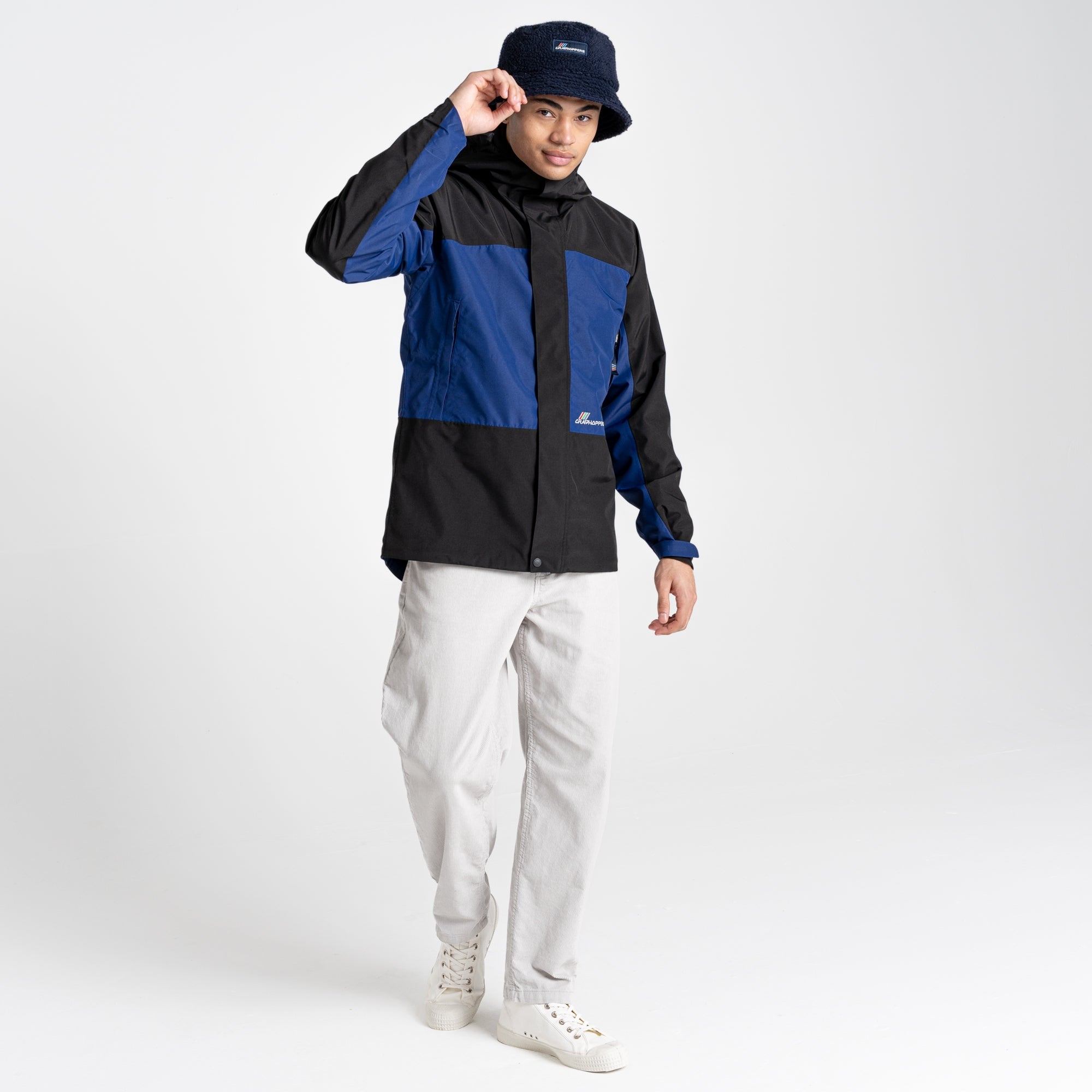 Unisex Dustin Waterproof Jacket - Purple Sky/Black