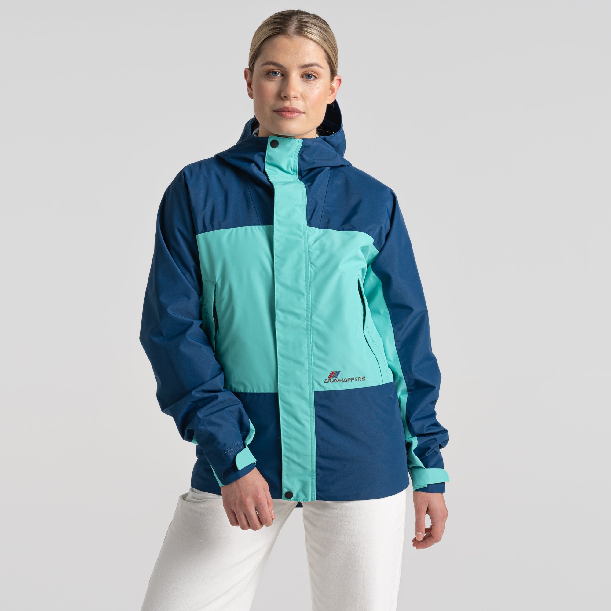 Unisex Dustin Waterproof Jacket - Poseidon Blue/Ocean Green