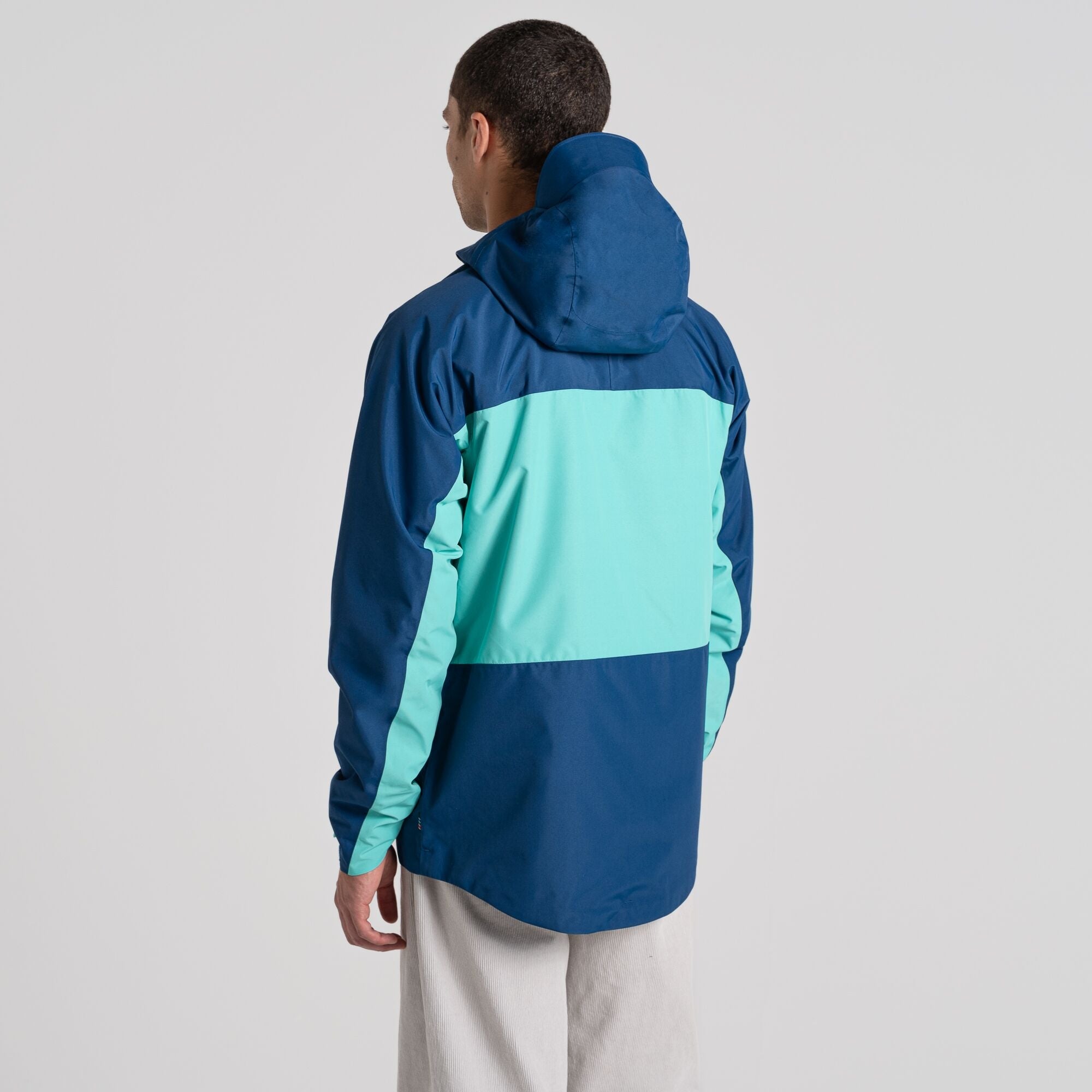 Unisex Dustin Waterproof Jacket - Poseidon Blue/Ocean Green