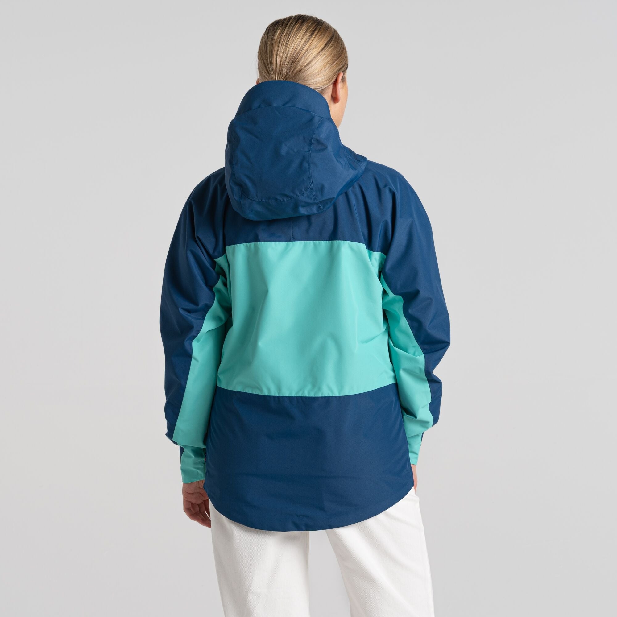 Unisex Dustin Waterproof Jacket - Poseidon Blue/Ocean Green