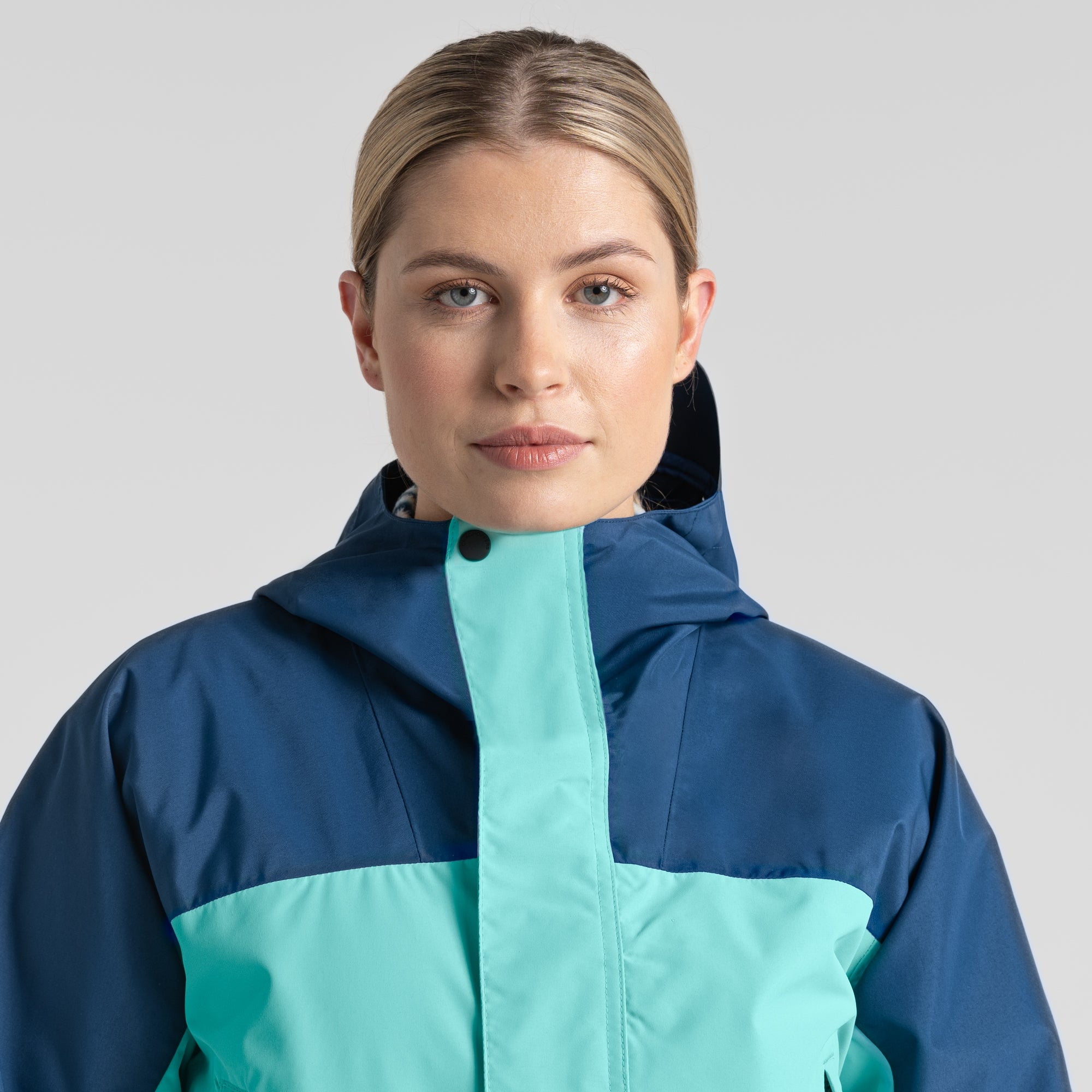 Unisex Dustin Waterproof Jacket - Poseidon Blue/Ocean Green