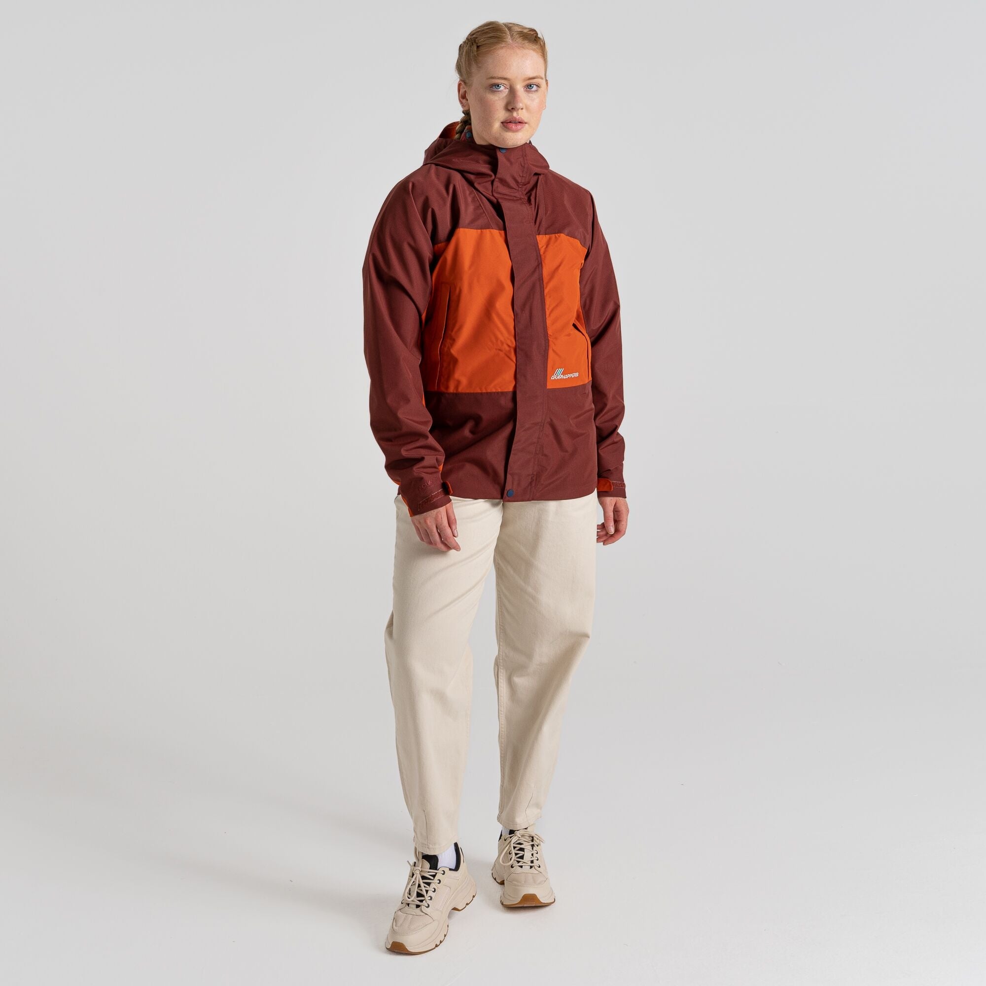 Unisex Dustin Waterproof Jacket - Potters Clay/Mahogany