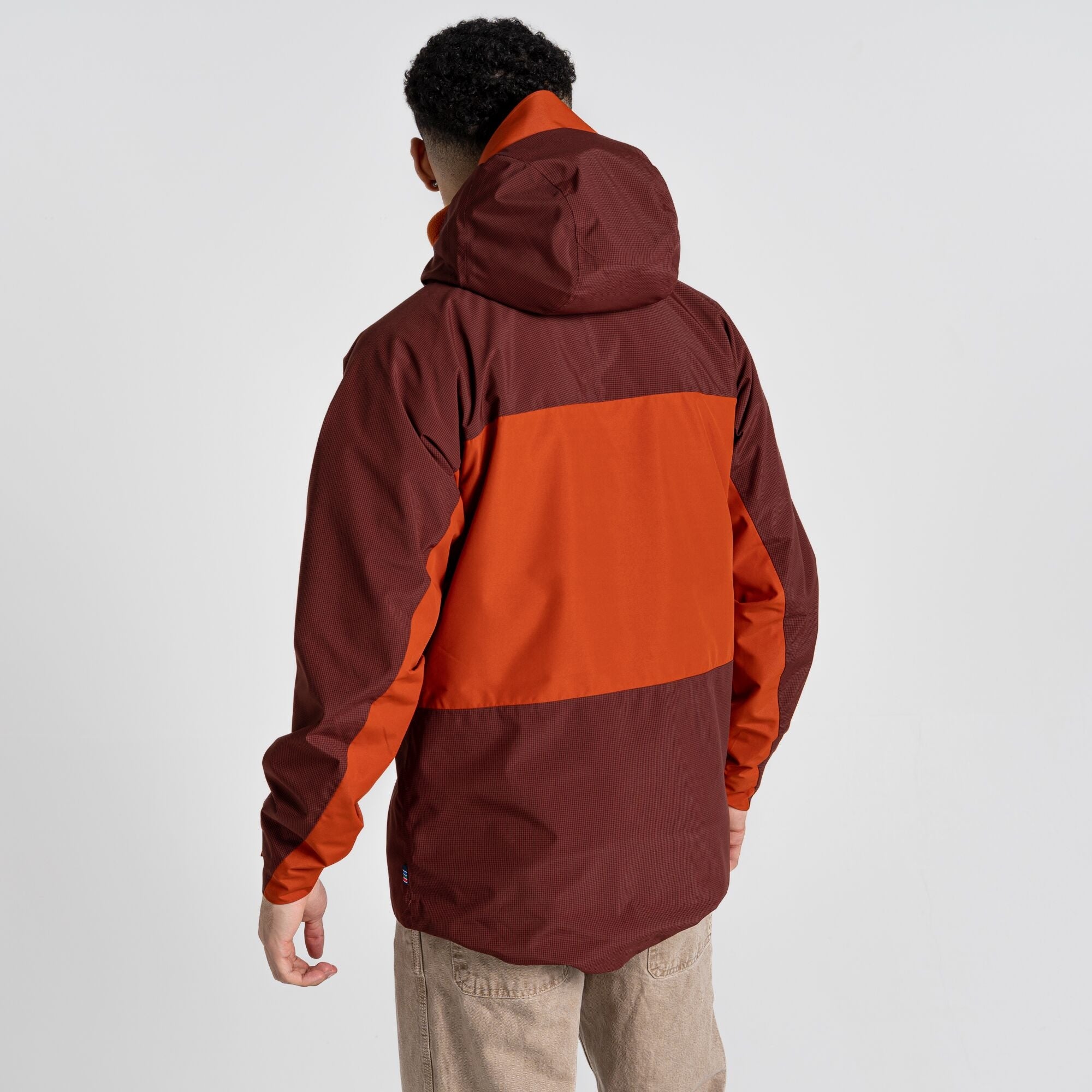 Unisex Dustin Waterproof Jacket - Potters Clay/Mahogany