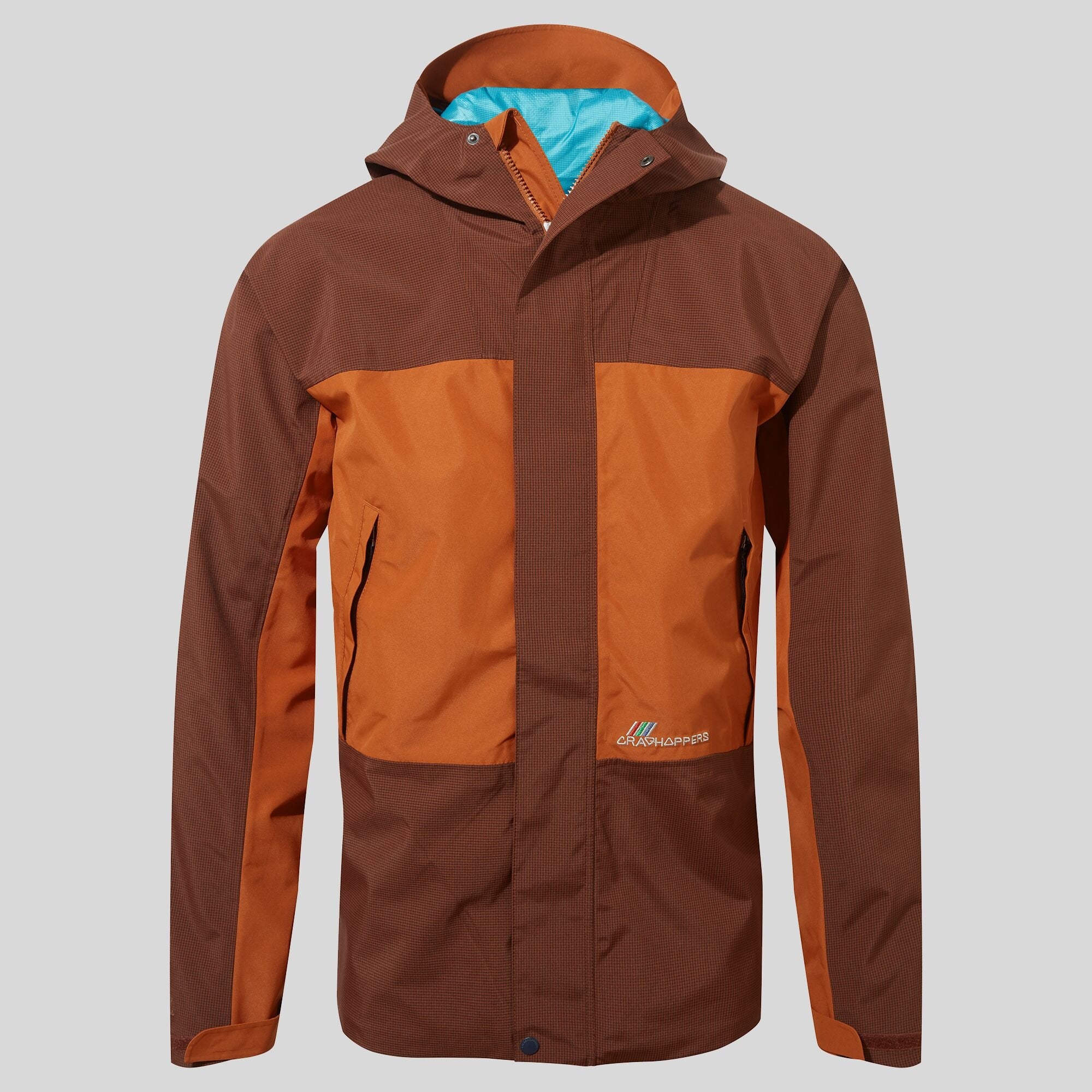 Unisex Dustin Waterproof Jacket - Potters Clay/Mahogany