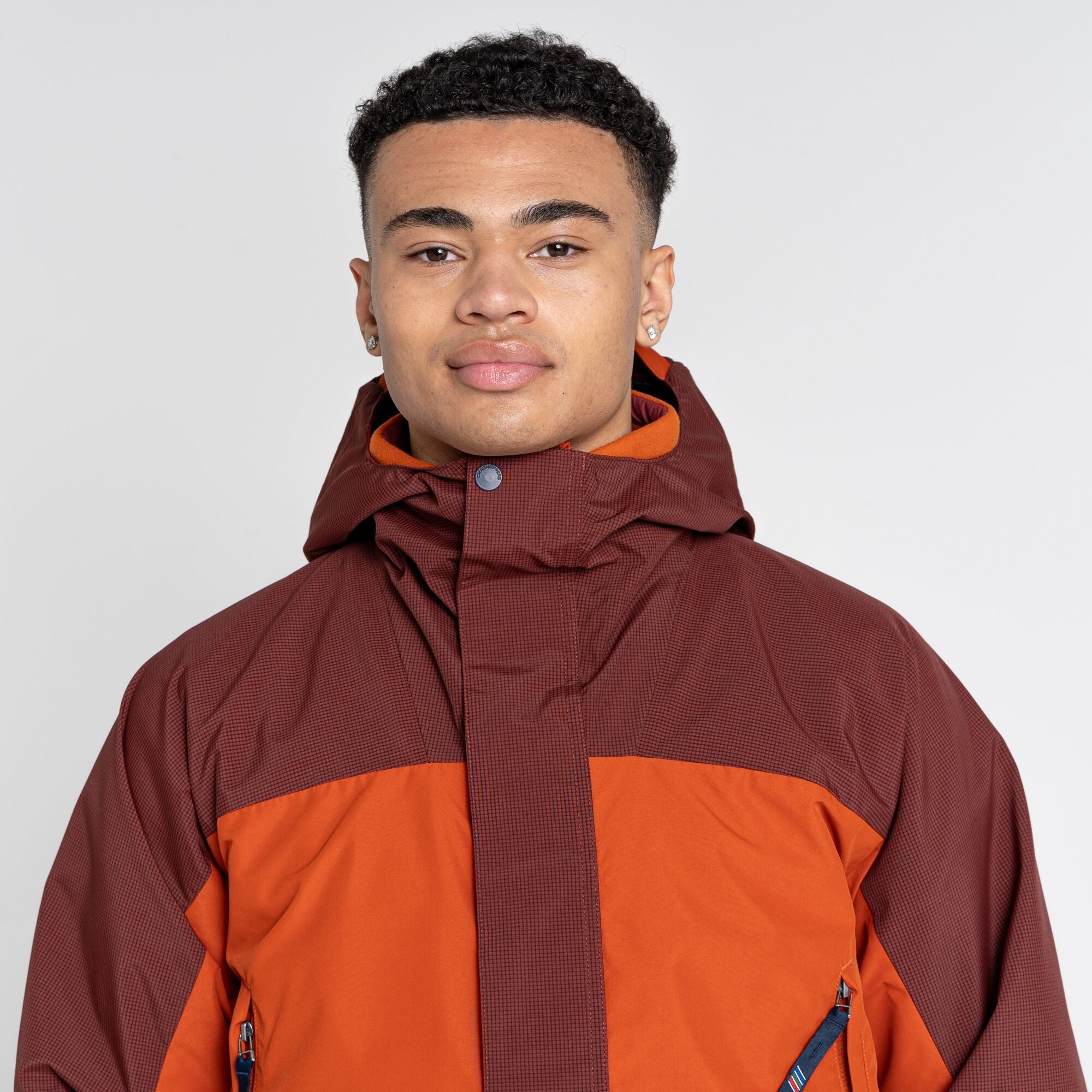 Unisex Dustin Waterproof Jacket - Potters Clay/Mahogany
