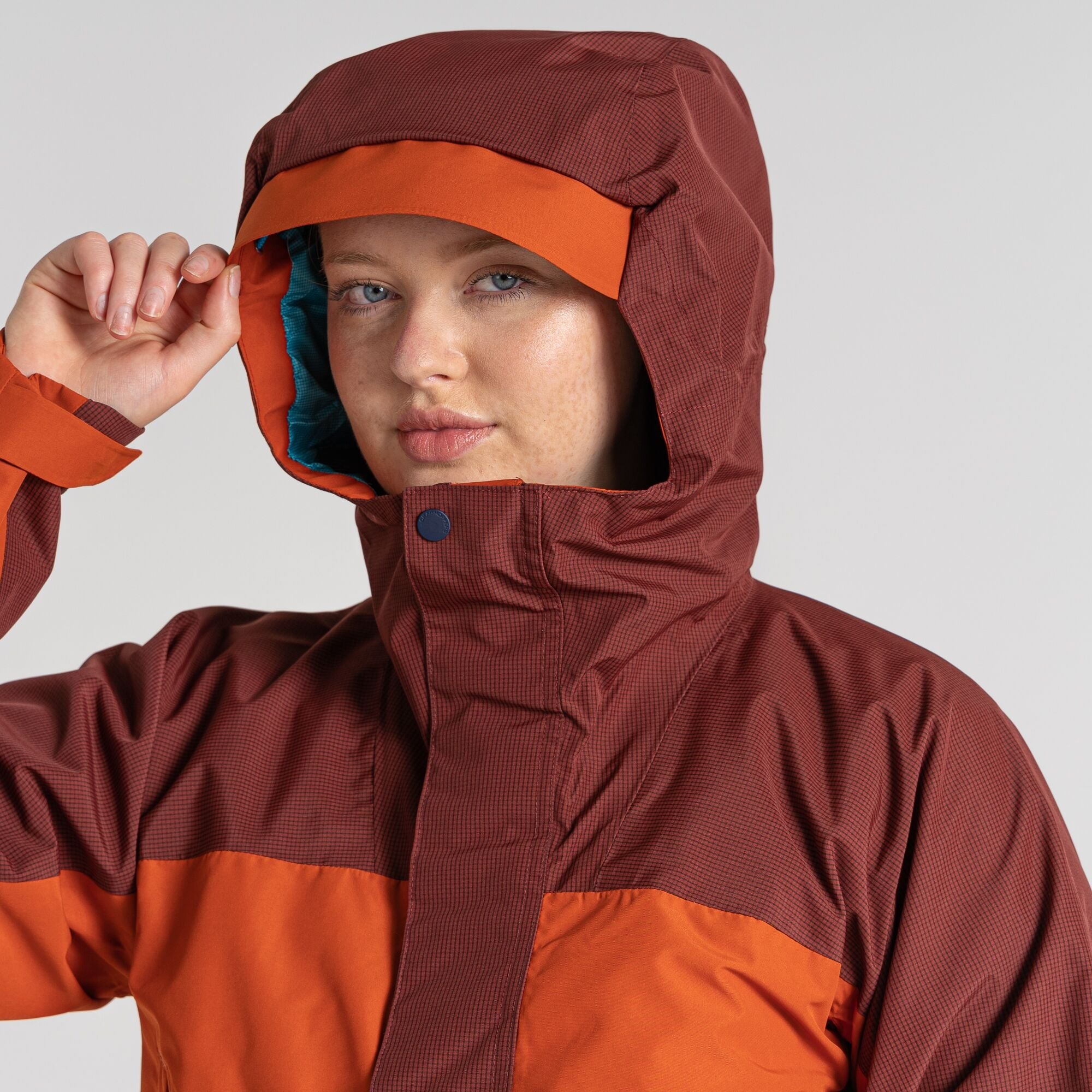 Unisex Dustin Waterproof Jacket - Potters Clay/Mahogany