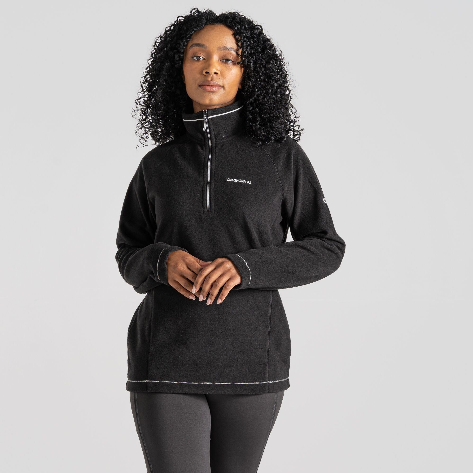 Women's Miska Half Zip Fleece - Black