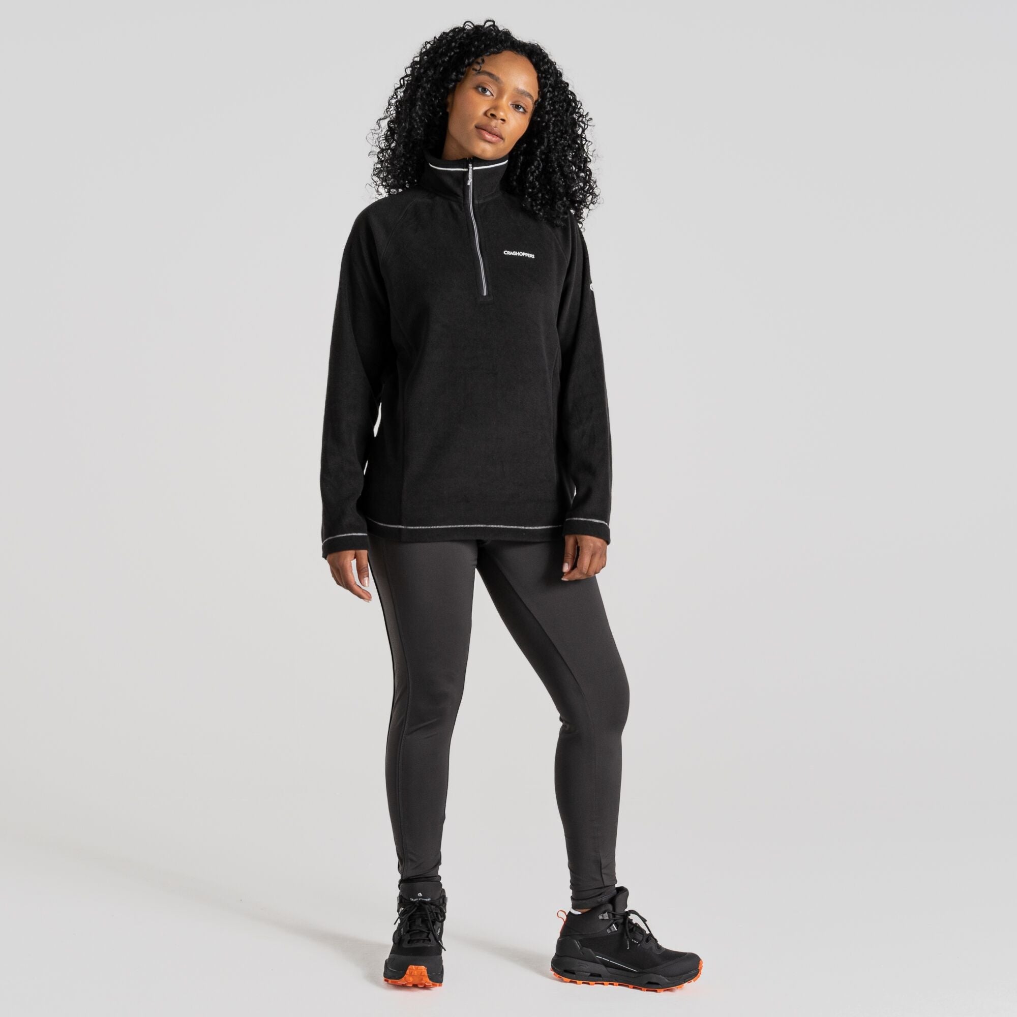 Women's Miska Half Zip Fleece - Black
