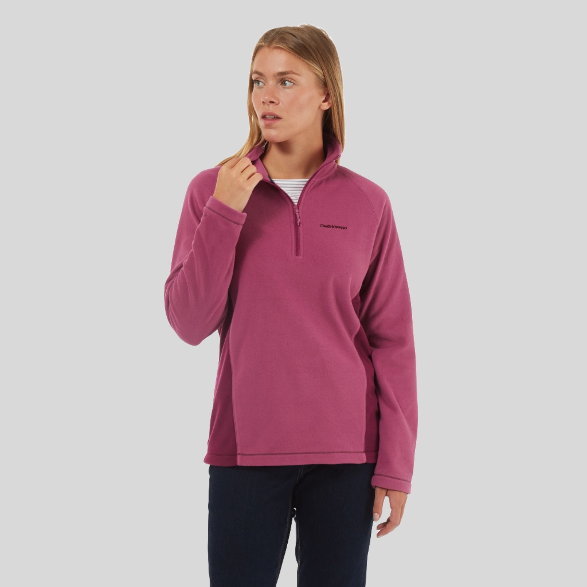 Women's Miska Half Zip Fleece - Baton Rouge/Blackcurrant