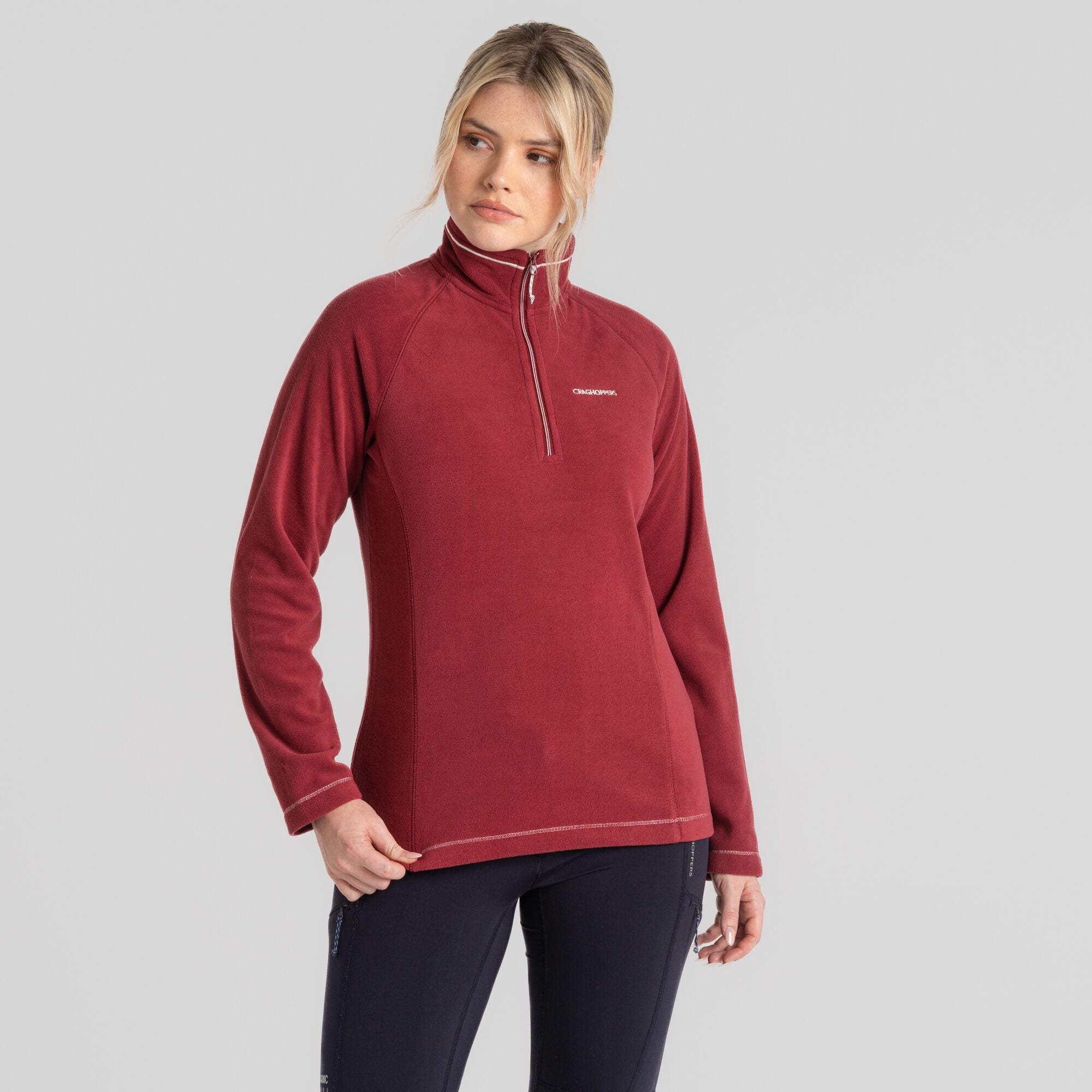 Women's Miska Half Zip Fleece - Mulberry Jam