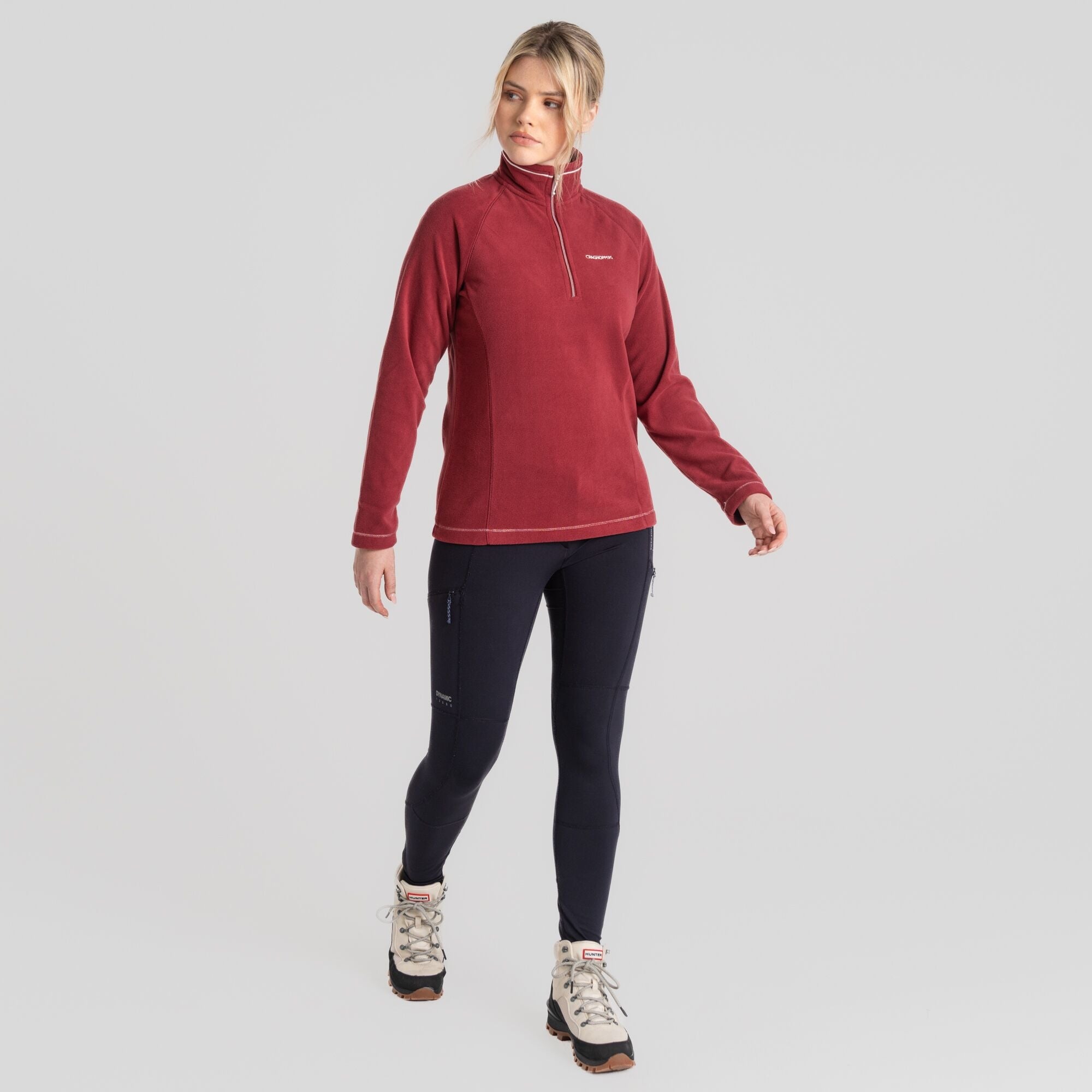 Women's Miska Half Zip Fleece - Mulberry Jam