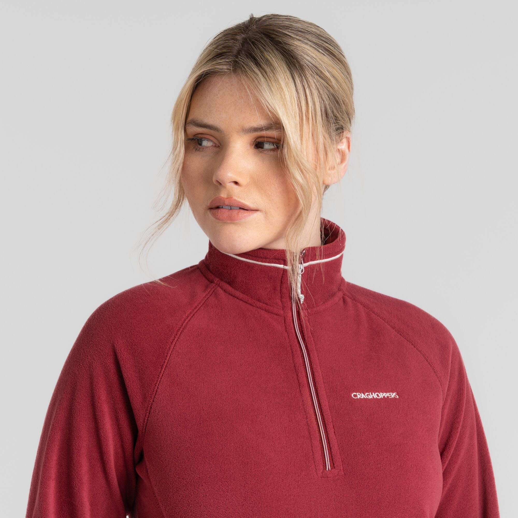 Women's Miska Half Zip Fleece - Mulberry Jam