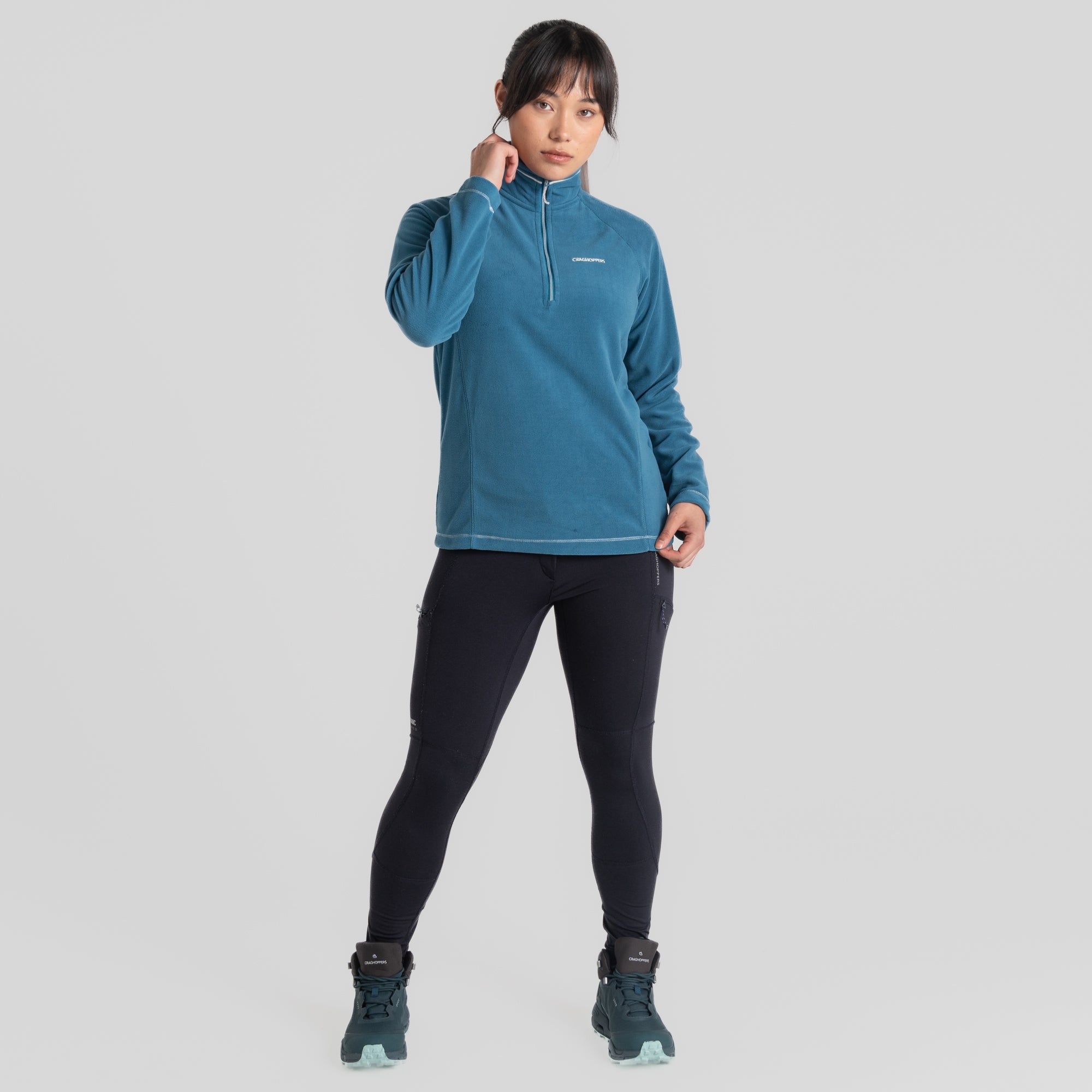 Women's Miska Half Zip Fleece - Tay Blue