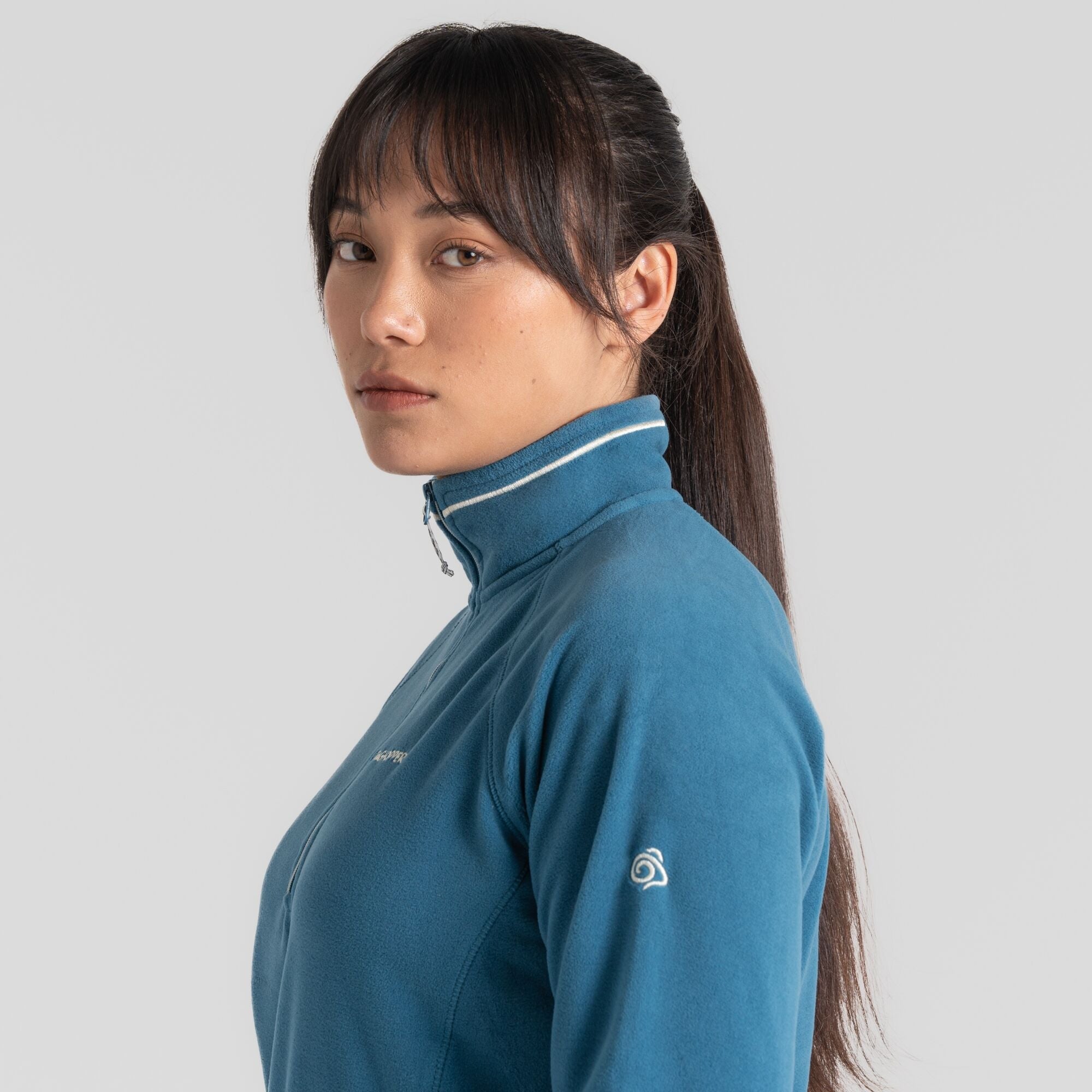Women's Miska Half Zip Fleece - Tay Blue