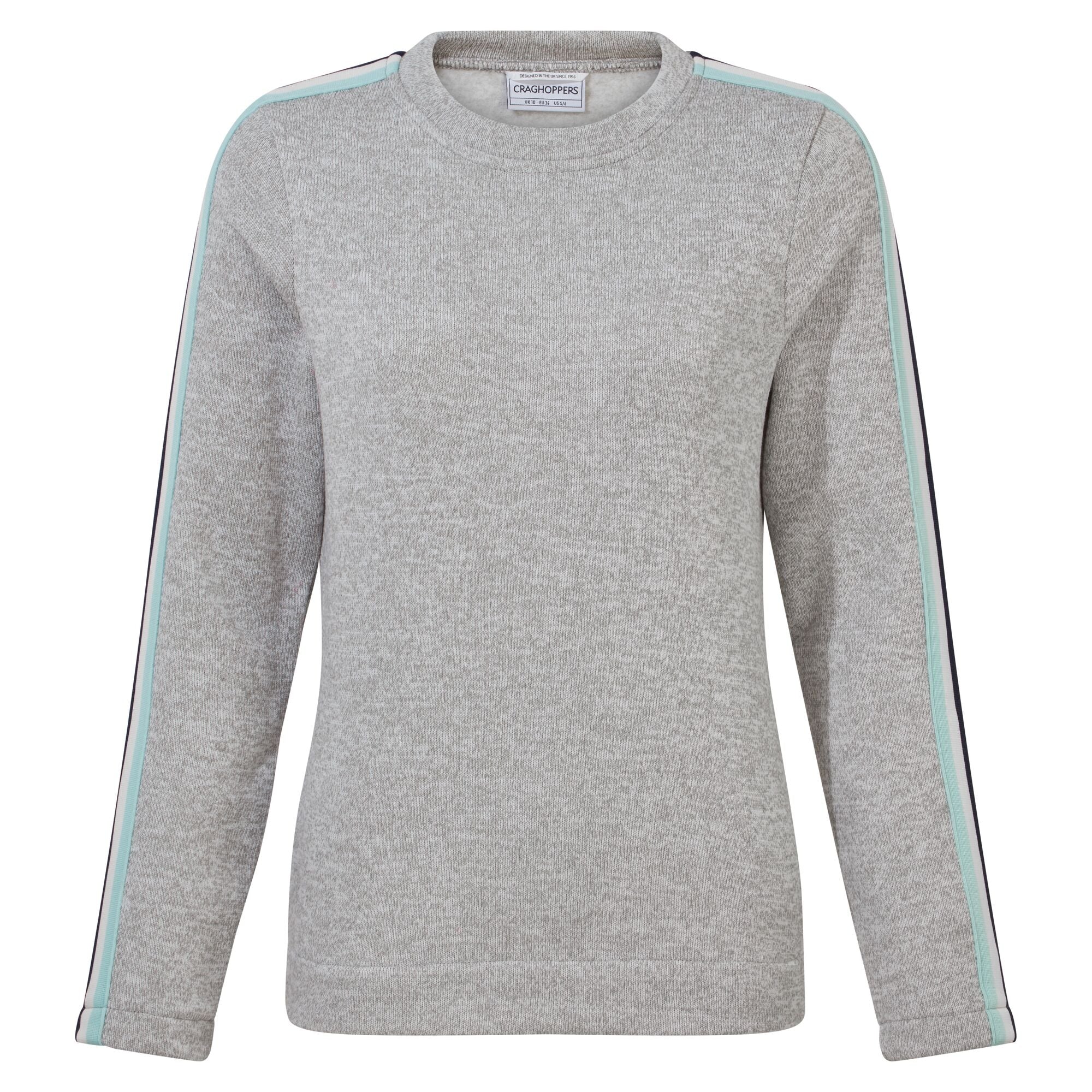 Women's Pinalla Crew Neck - Soft Grey Marl