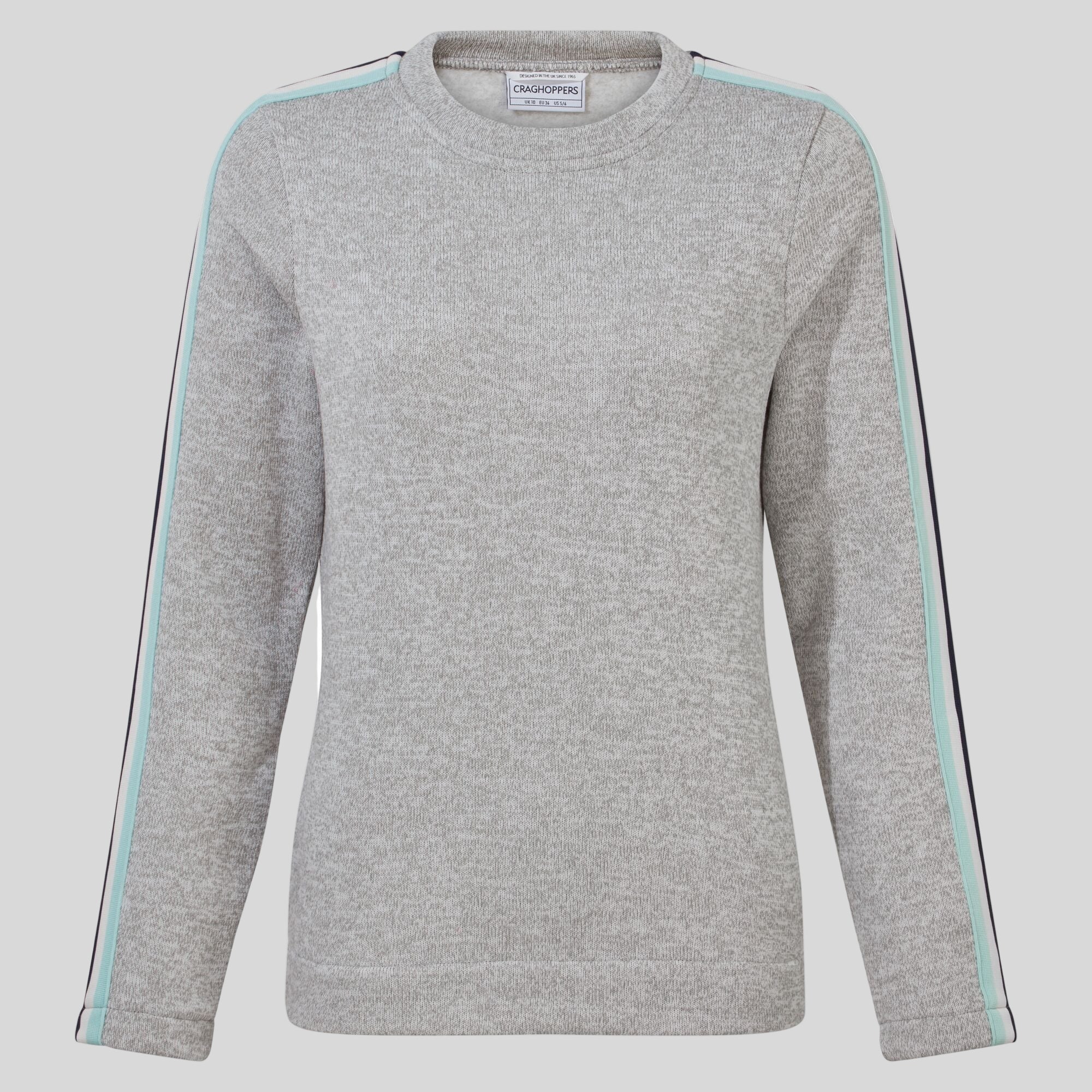 Women's Pinalla Crew Neck - Soft Grey Marl
