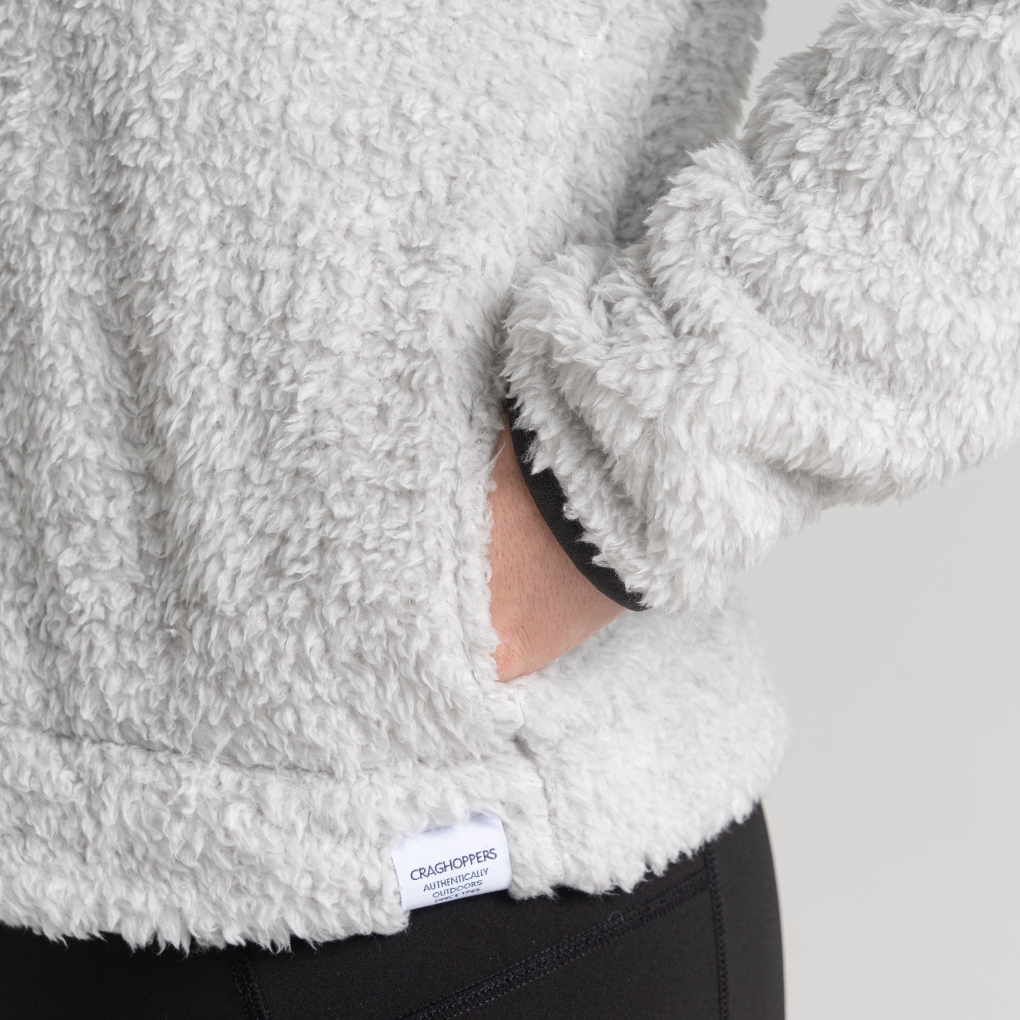 Women's Bronagh Half Zip - Light Grey Marl