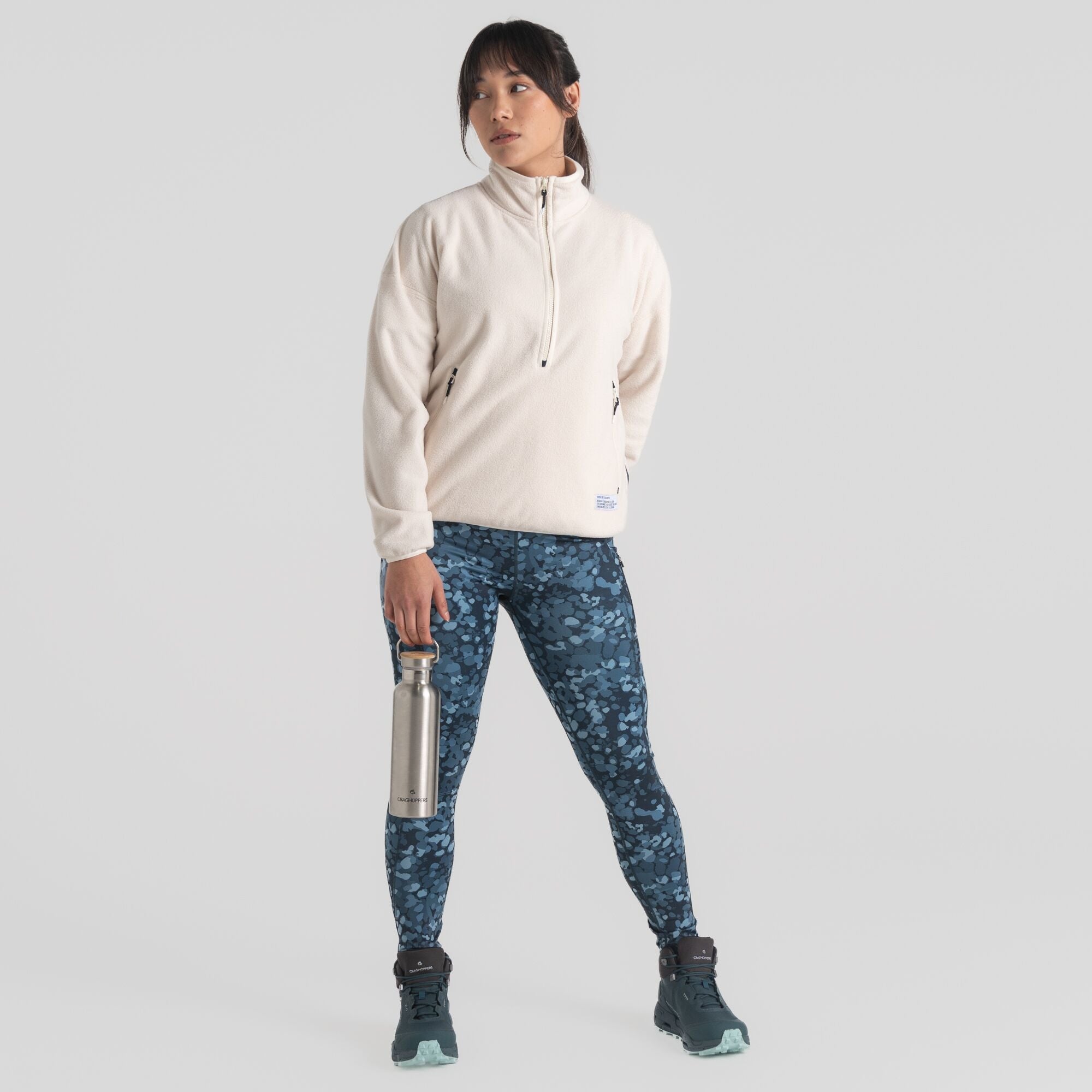 Women's CO2 Renu Half Zip Fleece - Ecru