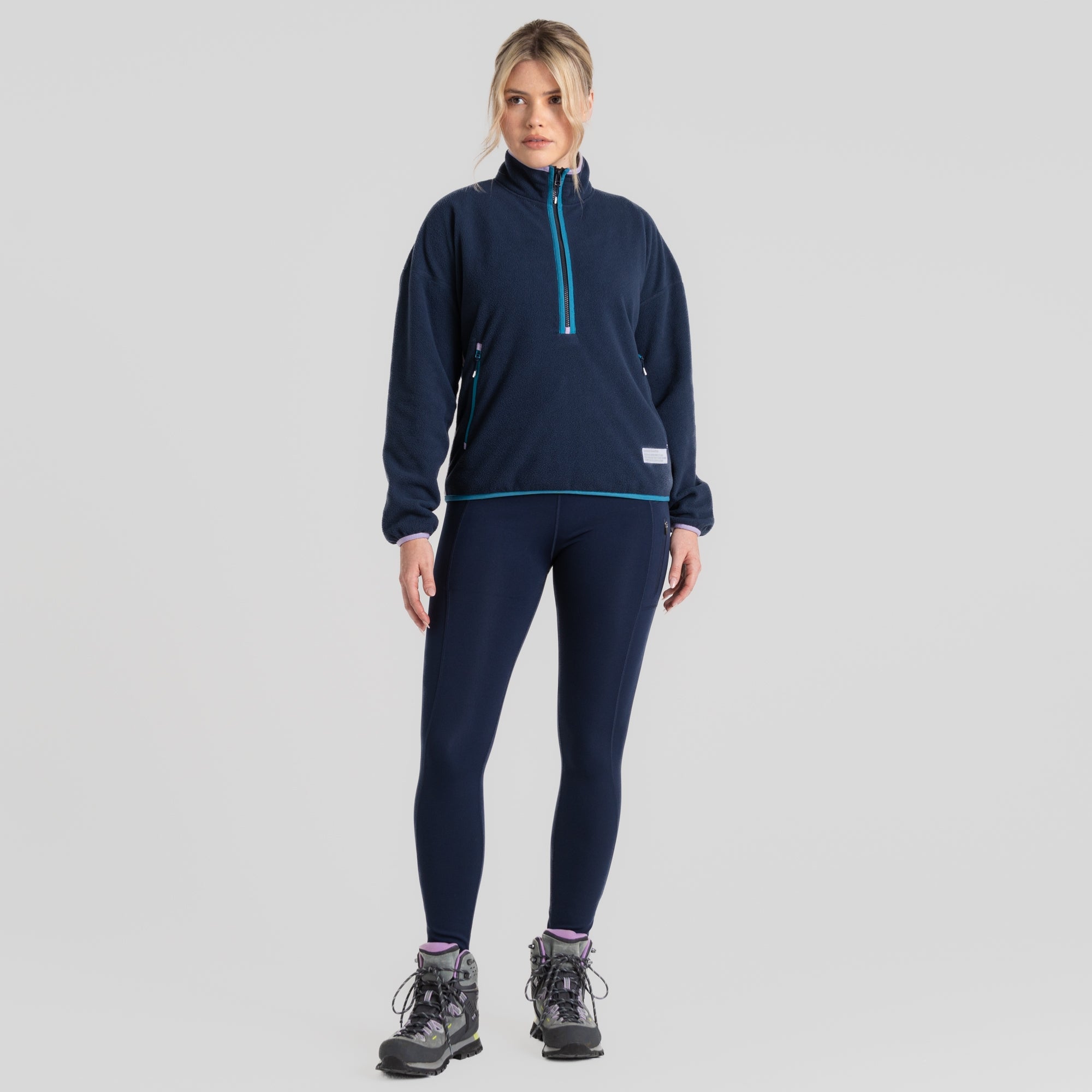Women's CO2 Renu Half Zip Fleece - Blue Navy