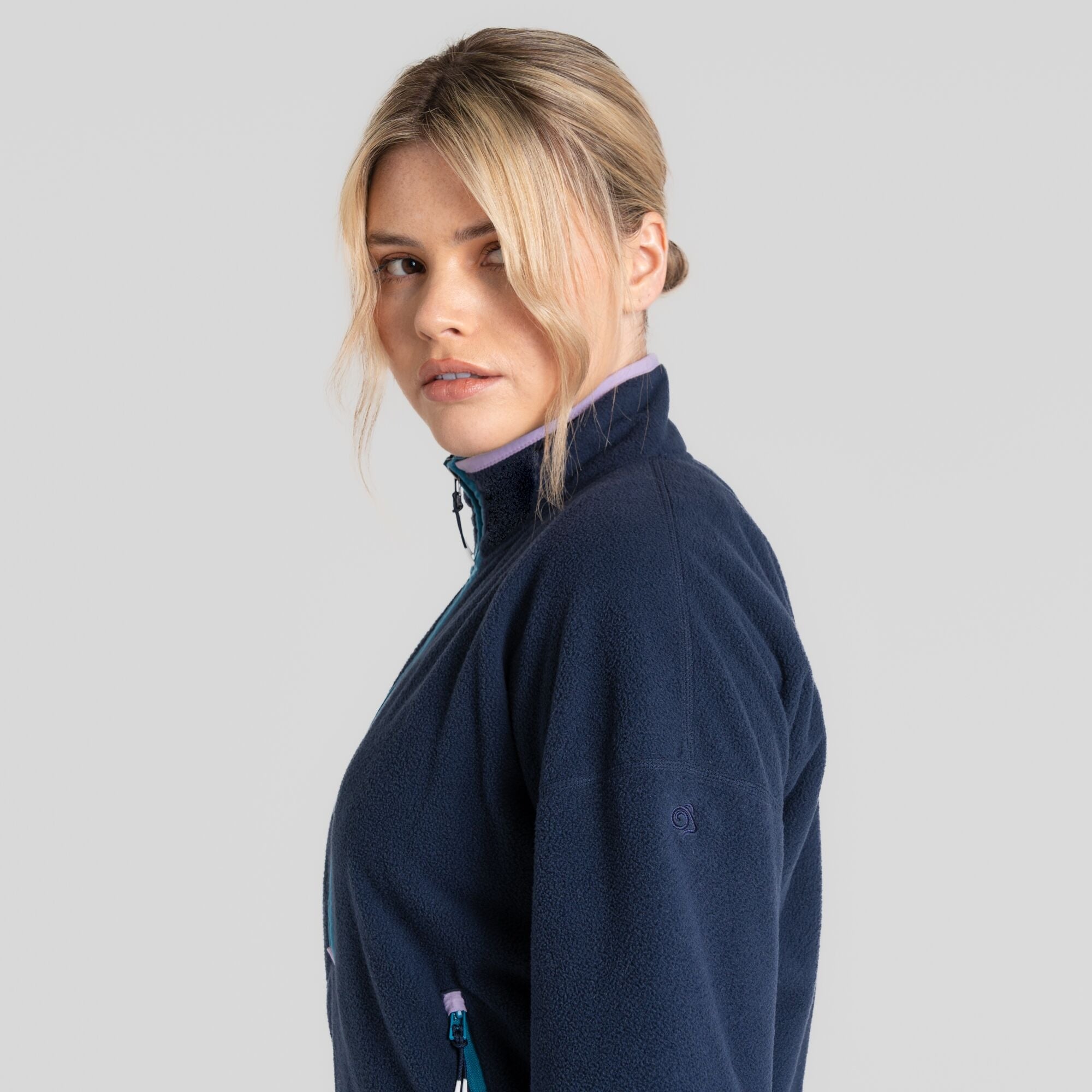 Women's CO2 Renu Half Zip Fleece - Blue Navy