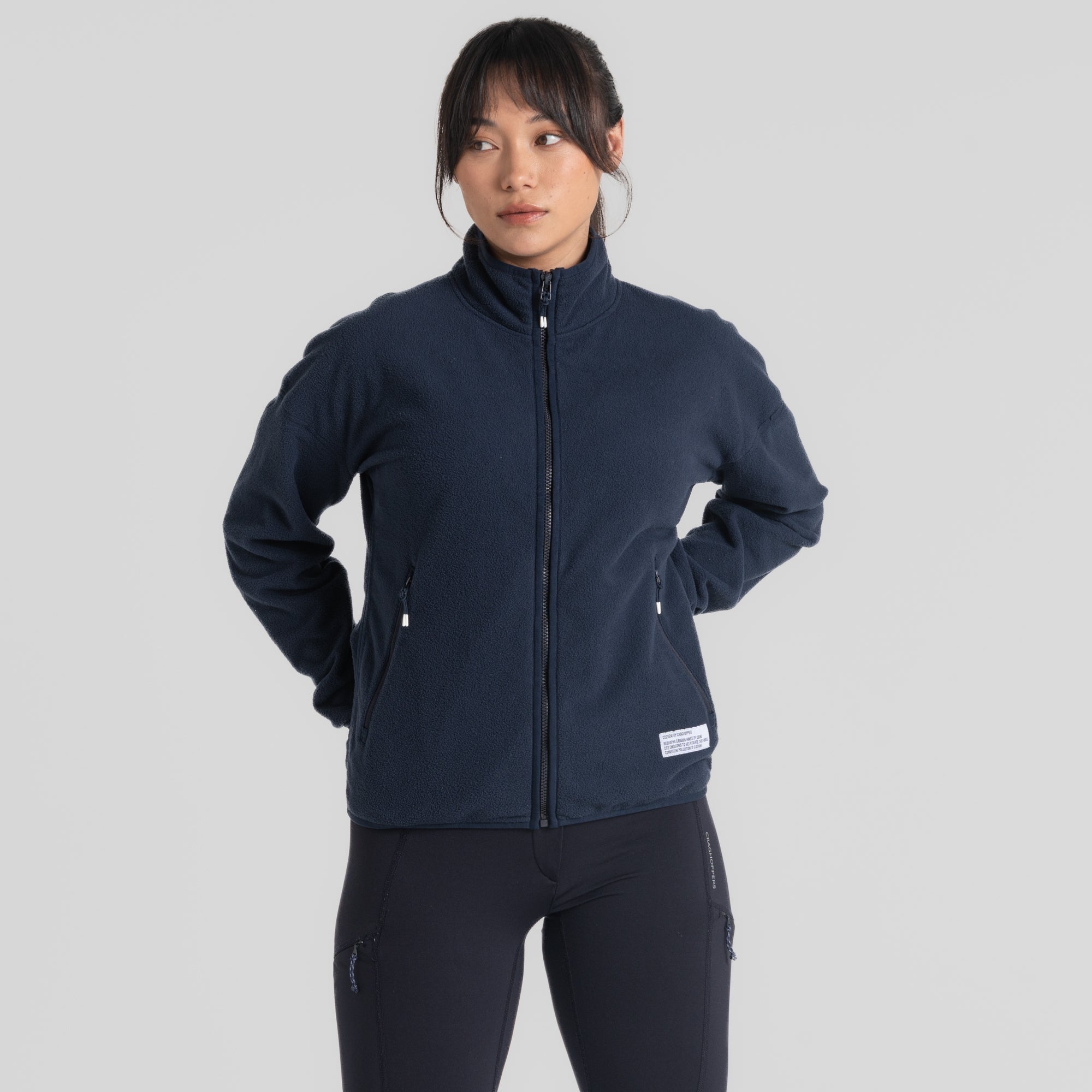 Women's CO2 Renu Full Zip Fleece - Blue Navy