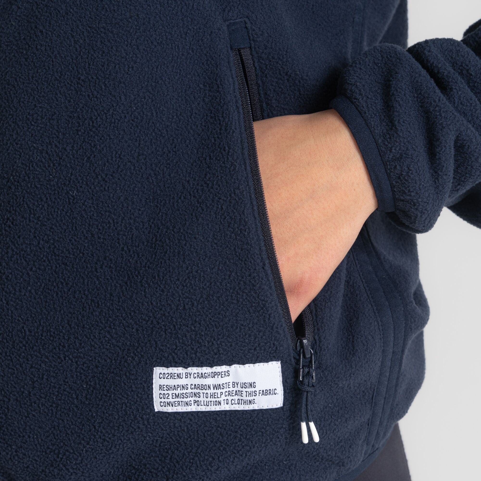 Women's CO2 Renu Full Zip Fleece - Blue Navy