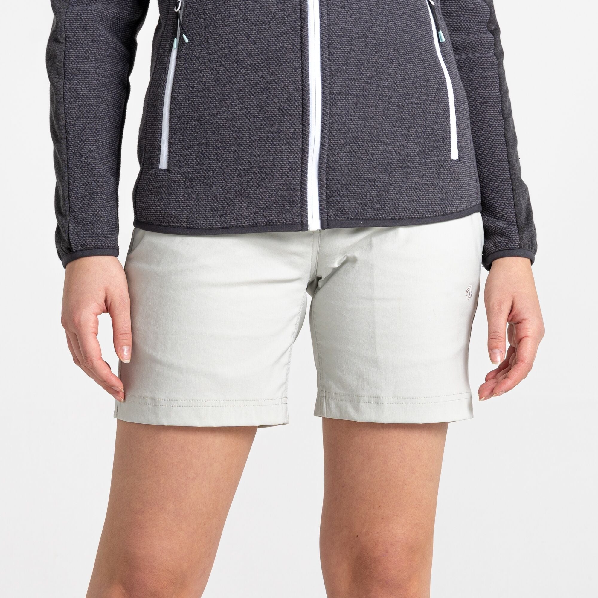 Women's Stretch Kiwi Pro III Shorts - Dove Grey