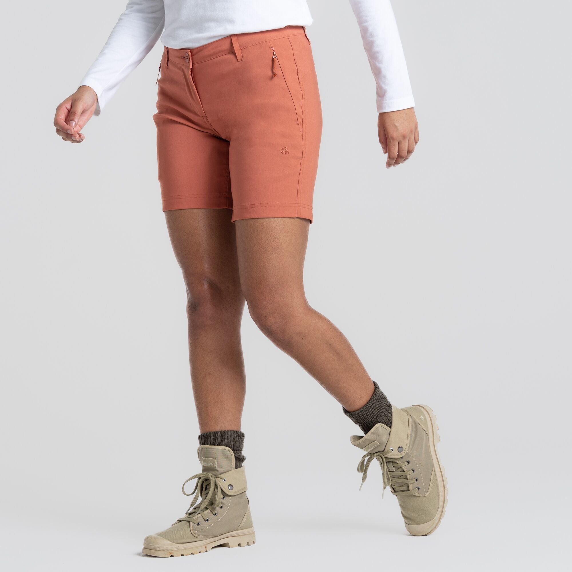 Women's Stretch Kiwi Pro III Shorts - Warm Russet