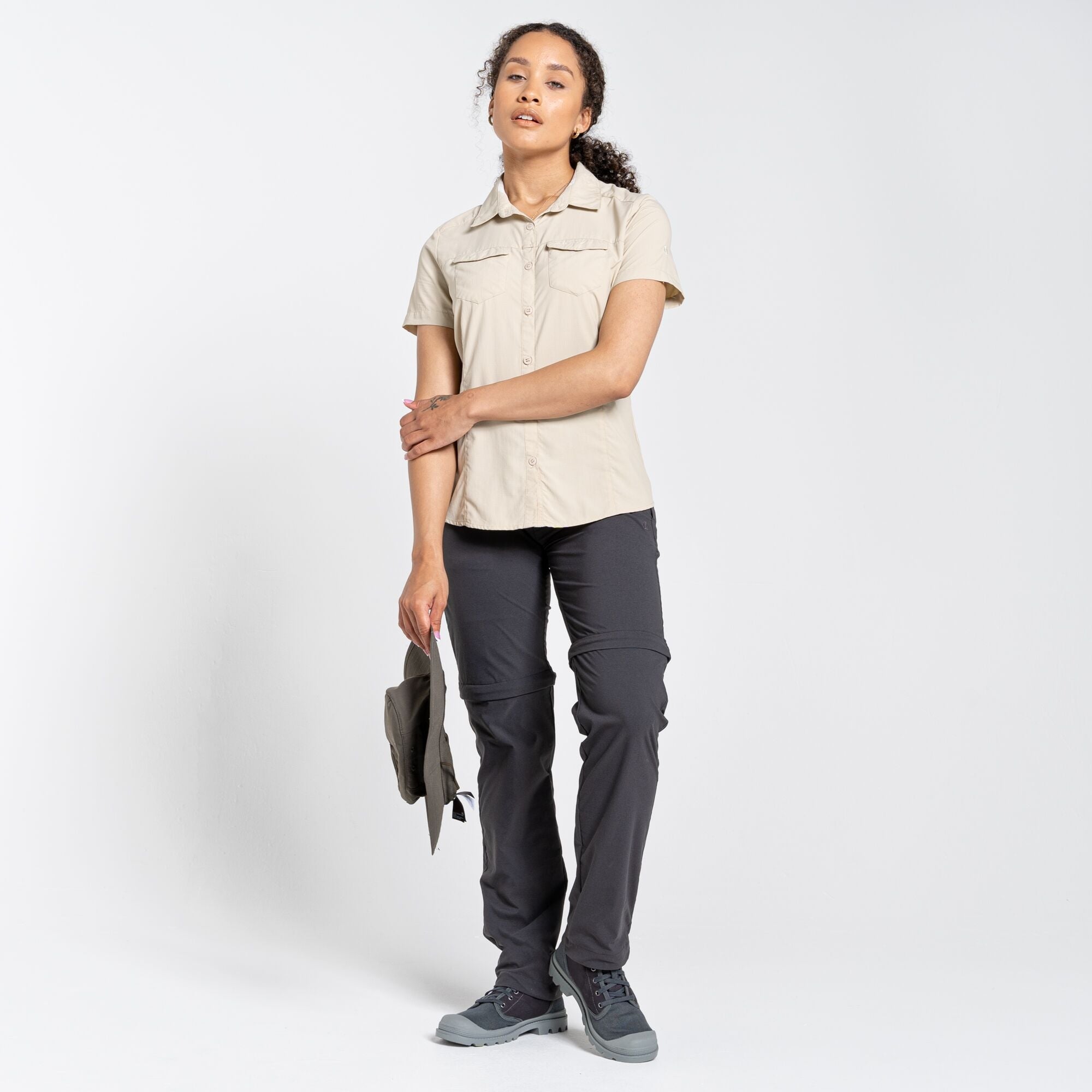 Women's Insect Shield® Pro II Convertible Pants - Charcoal