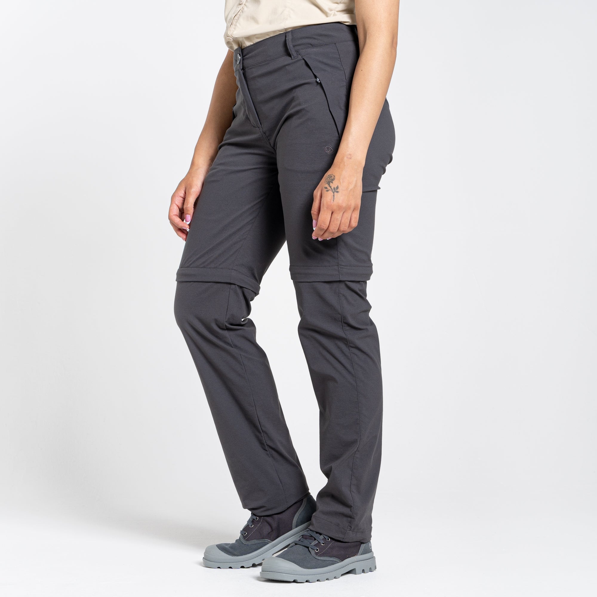 Women's Insect Shield® Pro II Convertible Pants - Charcoal