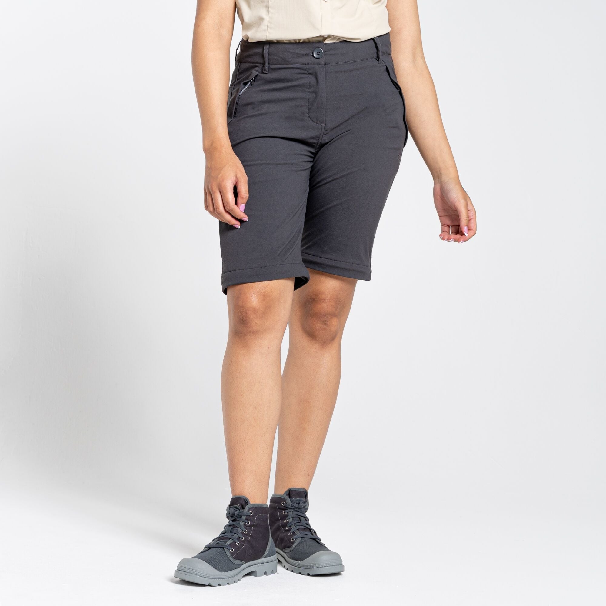 Women's Insect Shield® Pro II Convertible Pants - Charcoal