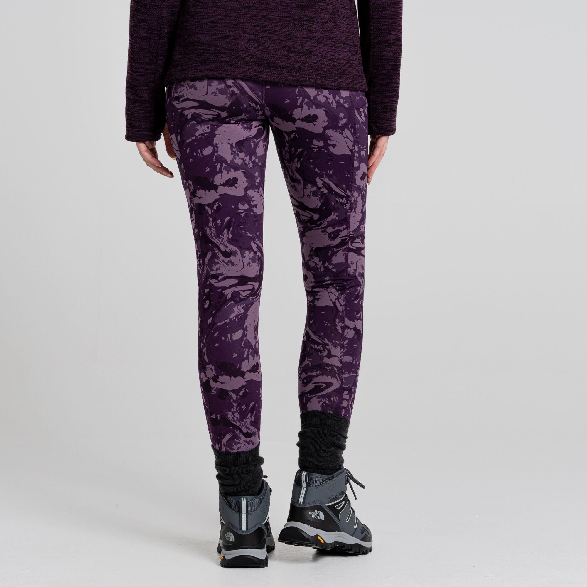 Women's Kiwi Thermal Leggings - Damson Print