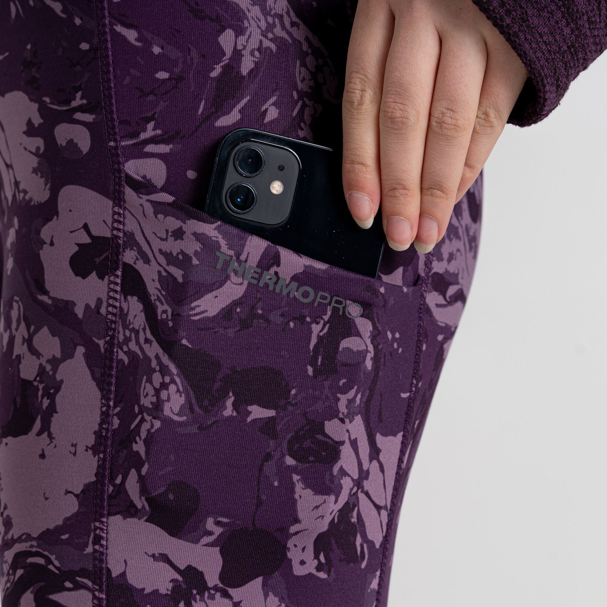 Women's Kiwi Thermal Leggings - Damson Print