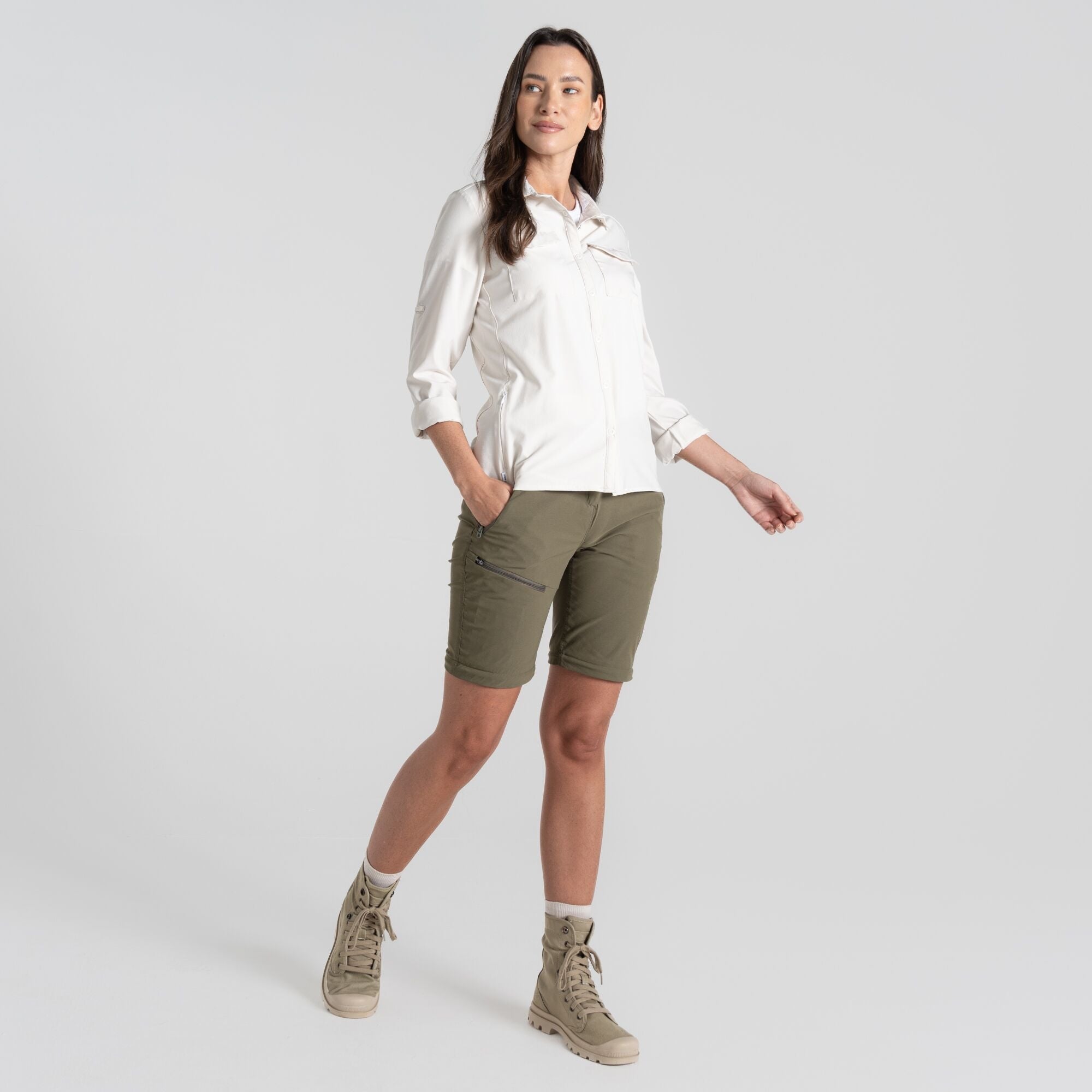 Women's Insect Shield® Pro III Convertible Pants - Wild Olive