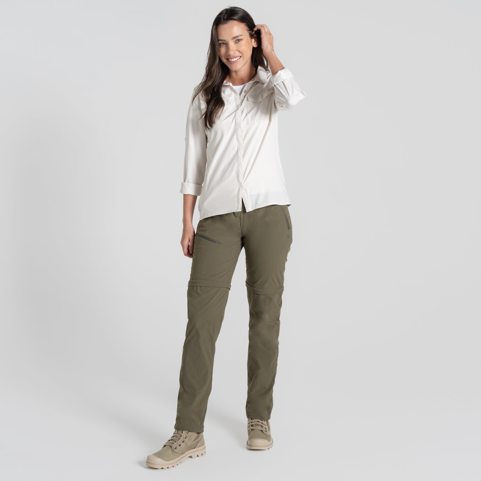 Women's Insect Shield® Pro III Convertible Pants - Wild Olive