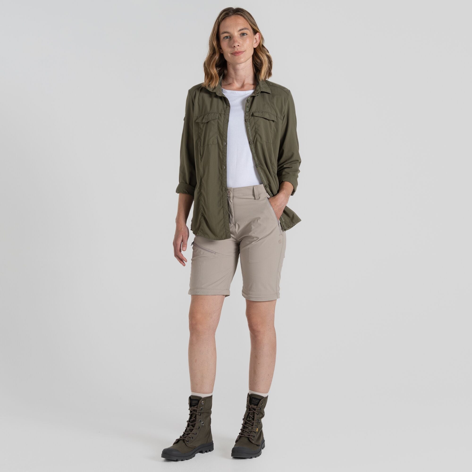 Women's Insect Shield® Pro III Convertible Pants - Soft Mushroom