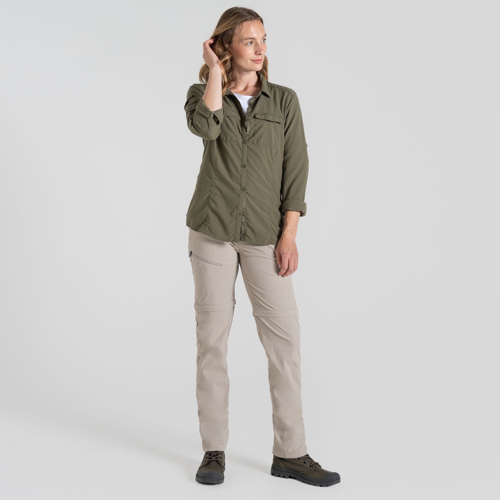 Women's Insect Shield® Pro III Convertible Pants - Soft Mushroom